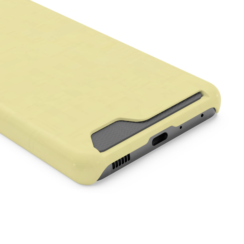 Pale Yellow Card-Holder Phone Case