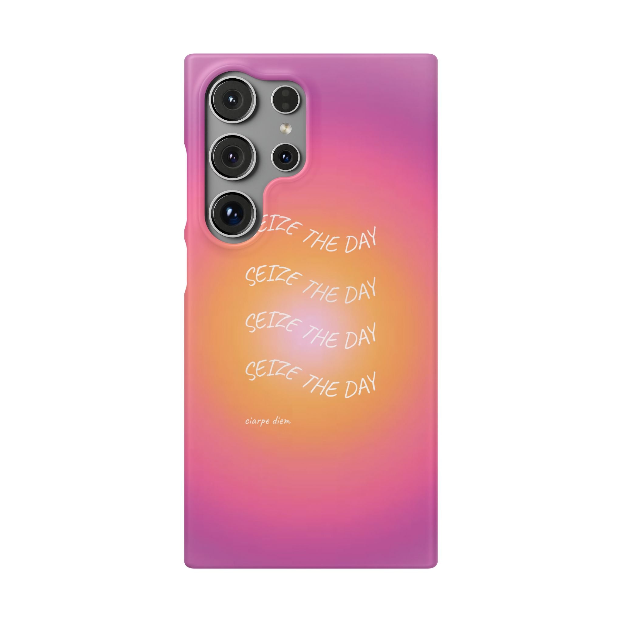Carpe Diem Sunburst Gradient Snap Phone Case
