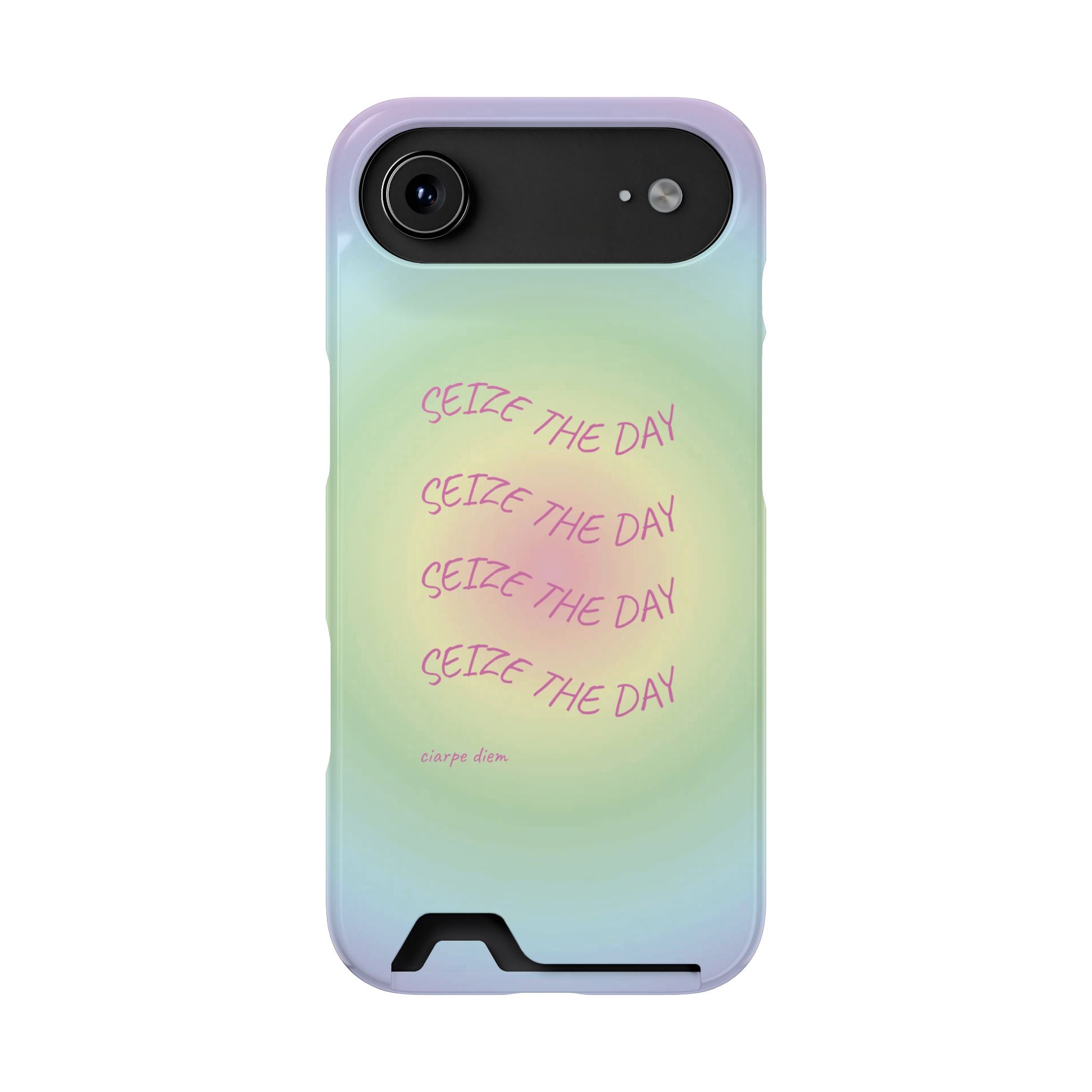 Bermuda Halo 'Seize The Day' Card Holder Phone Case