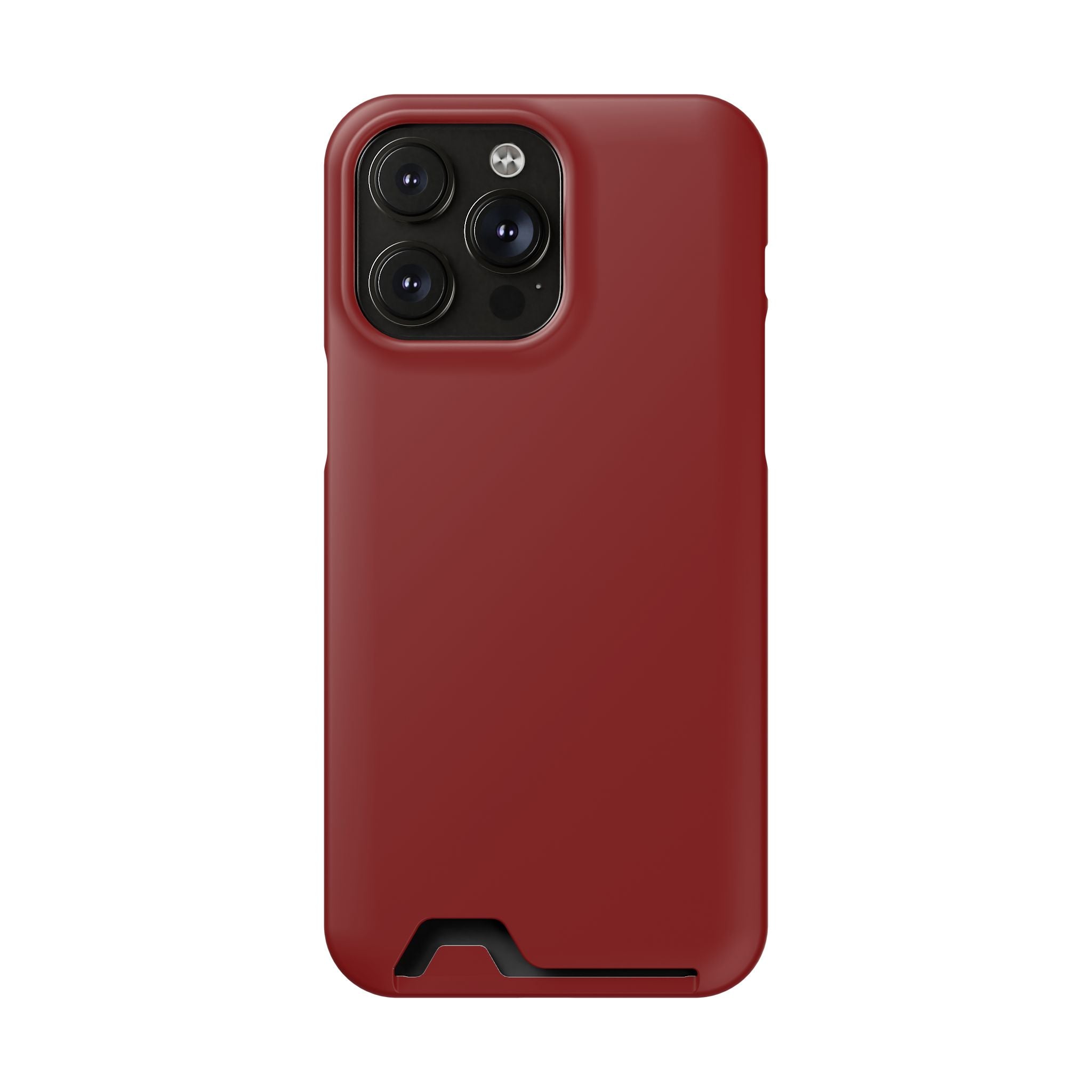 Dark Red Card-Holder Phone Case