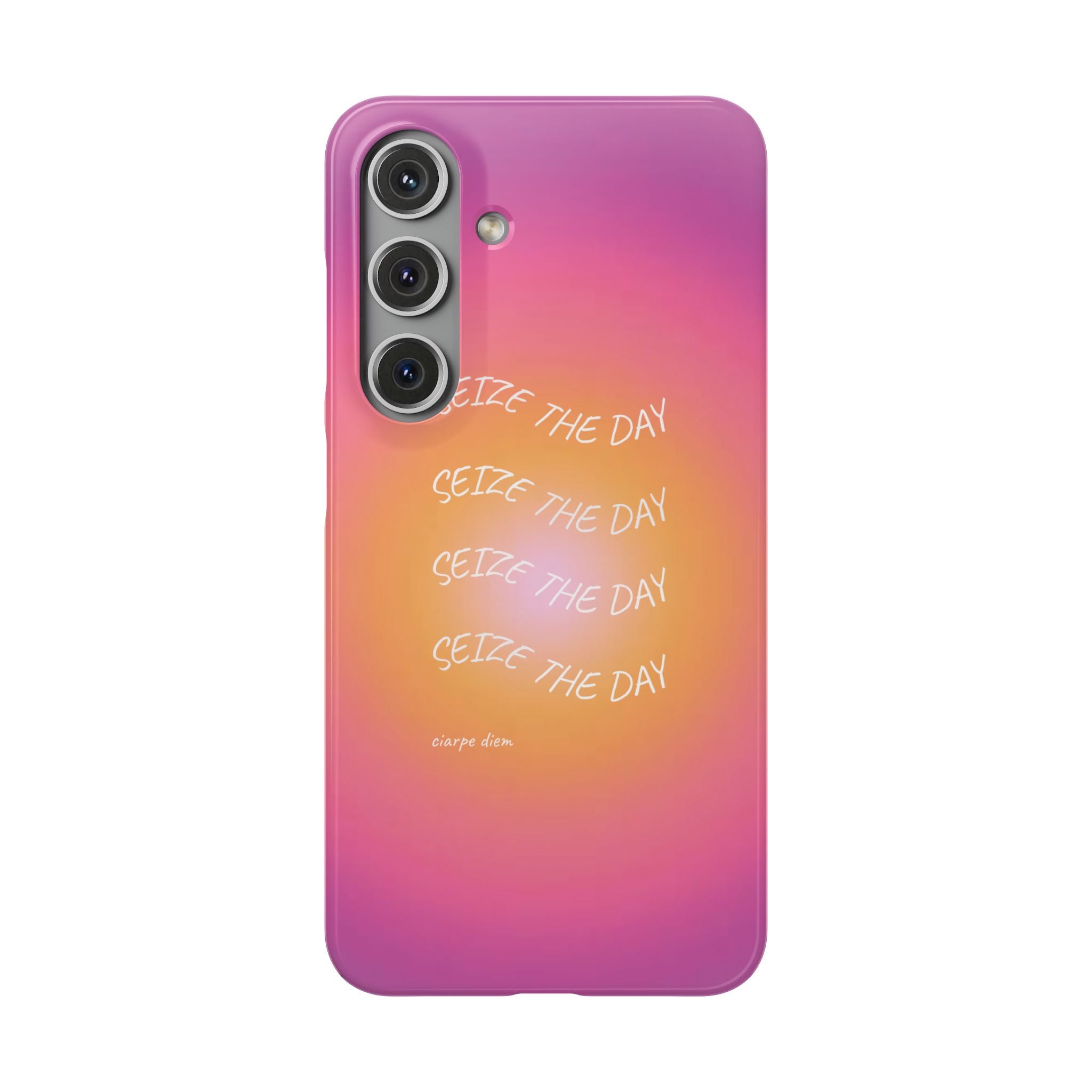 Carpe Diem Sunburst Gradient Snap Phone Case