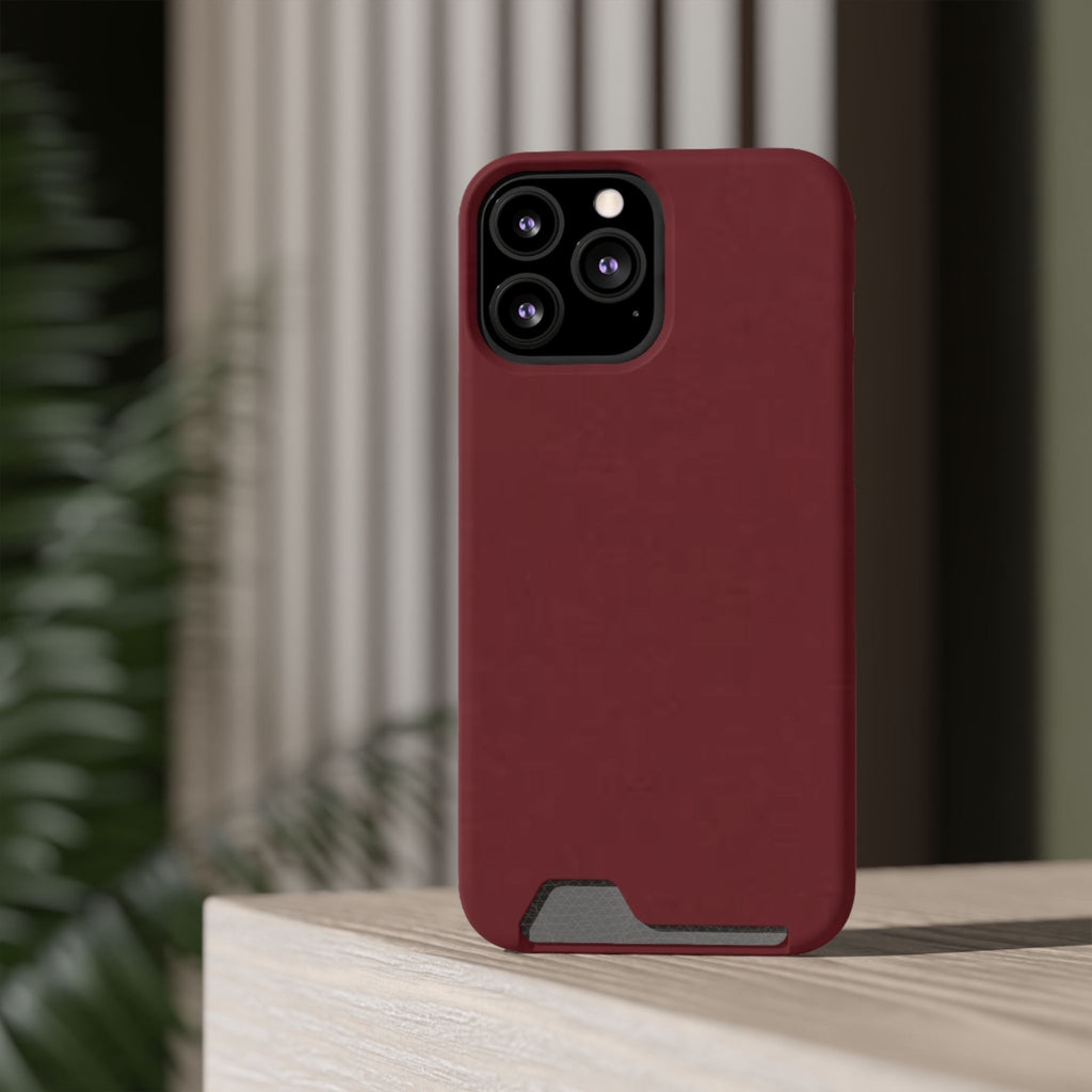 Dark Cherry Card Holder Phone Case
