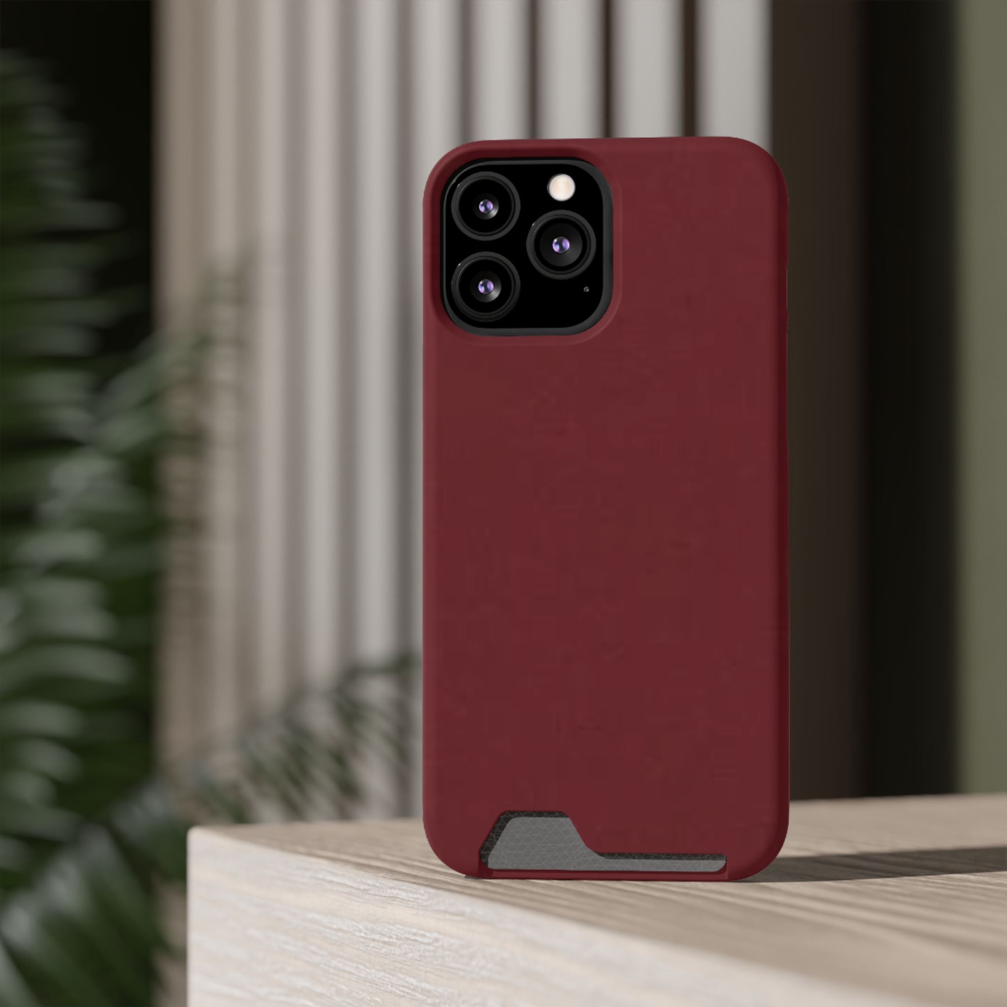 Dark Cherry Card Holder Phone Case