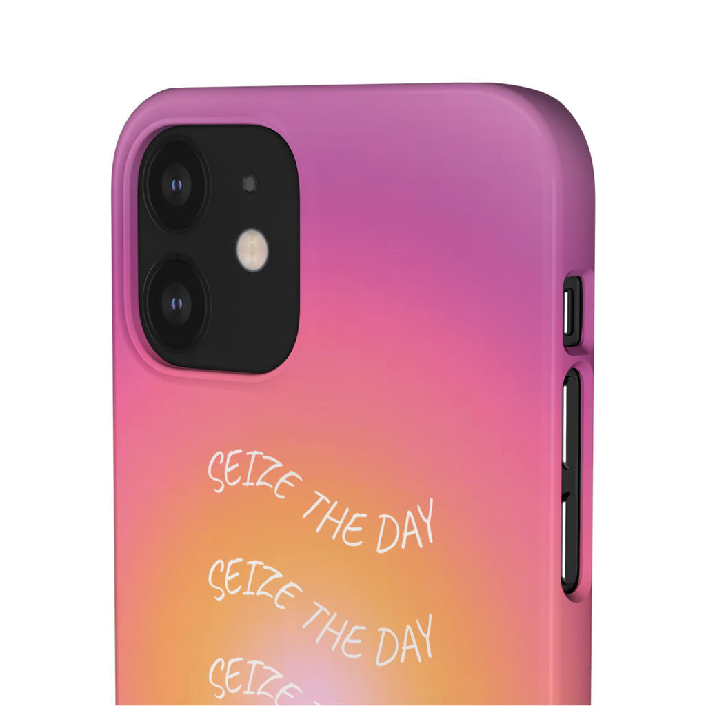 Carpe Diem Sunburst Gradient Snap Phone Case