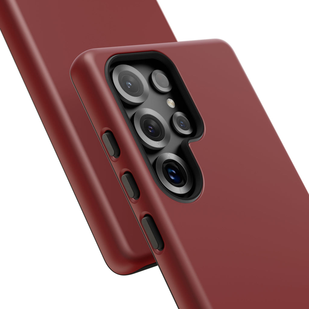 Dark Red Protective Phone Case