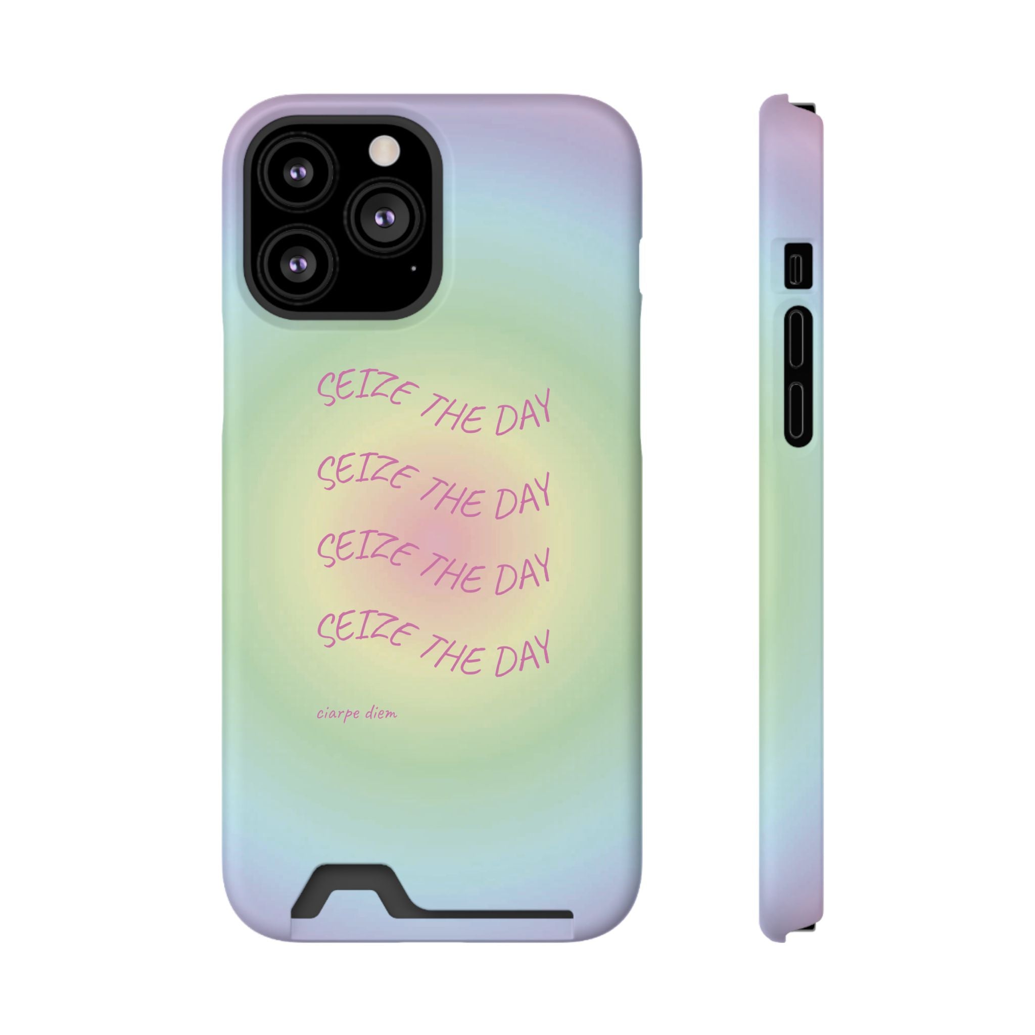Bermuda Halo 'Seize The Day' Card Holder Phone Case