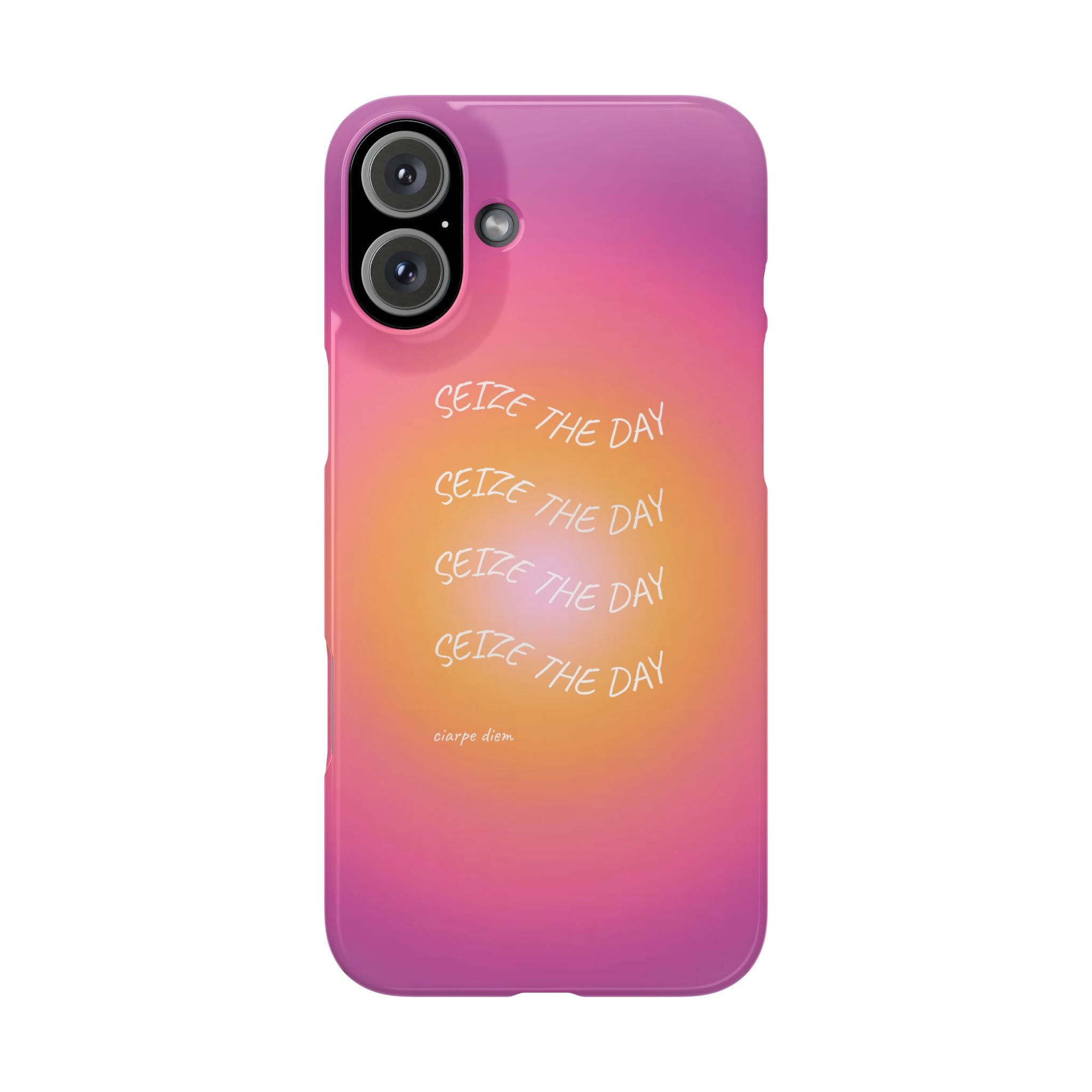 Carpe Diem Sunburst Gradient Snap Phone Case