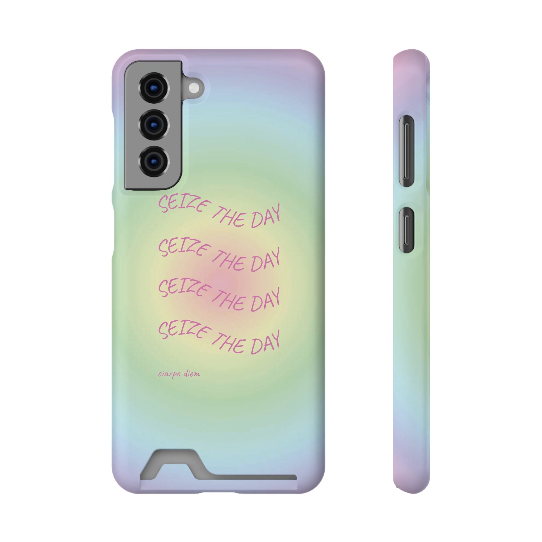 Bermuda Halo 'Seize The Day' Card Holder Phone Case