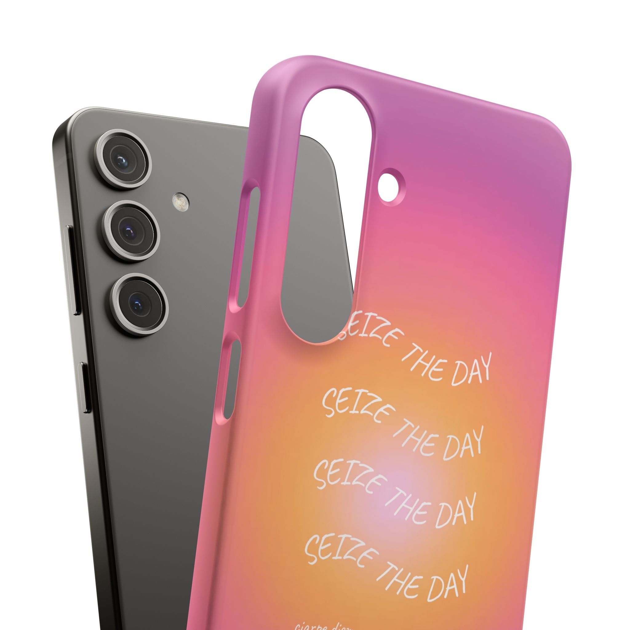 Carpe Diem Sunburst Gradient Snap Phone Case