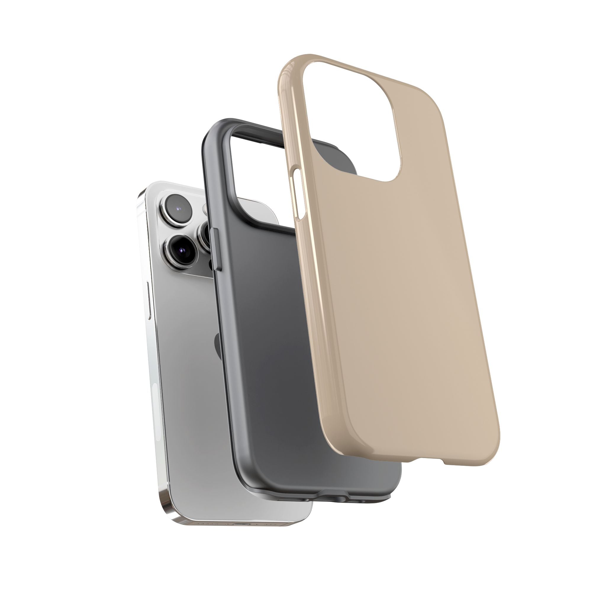 Beige Protective Phone Case