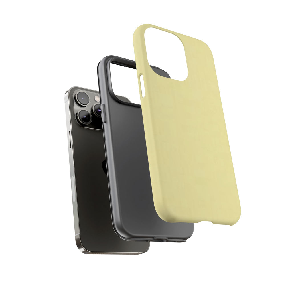 Pale Yellow Protective Phone Case