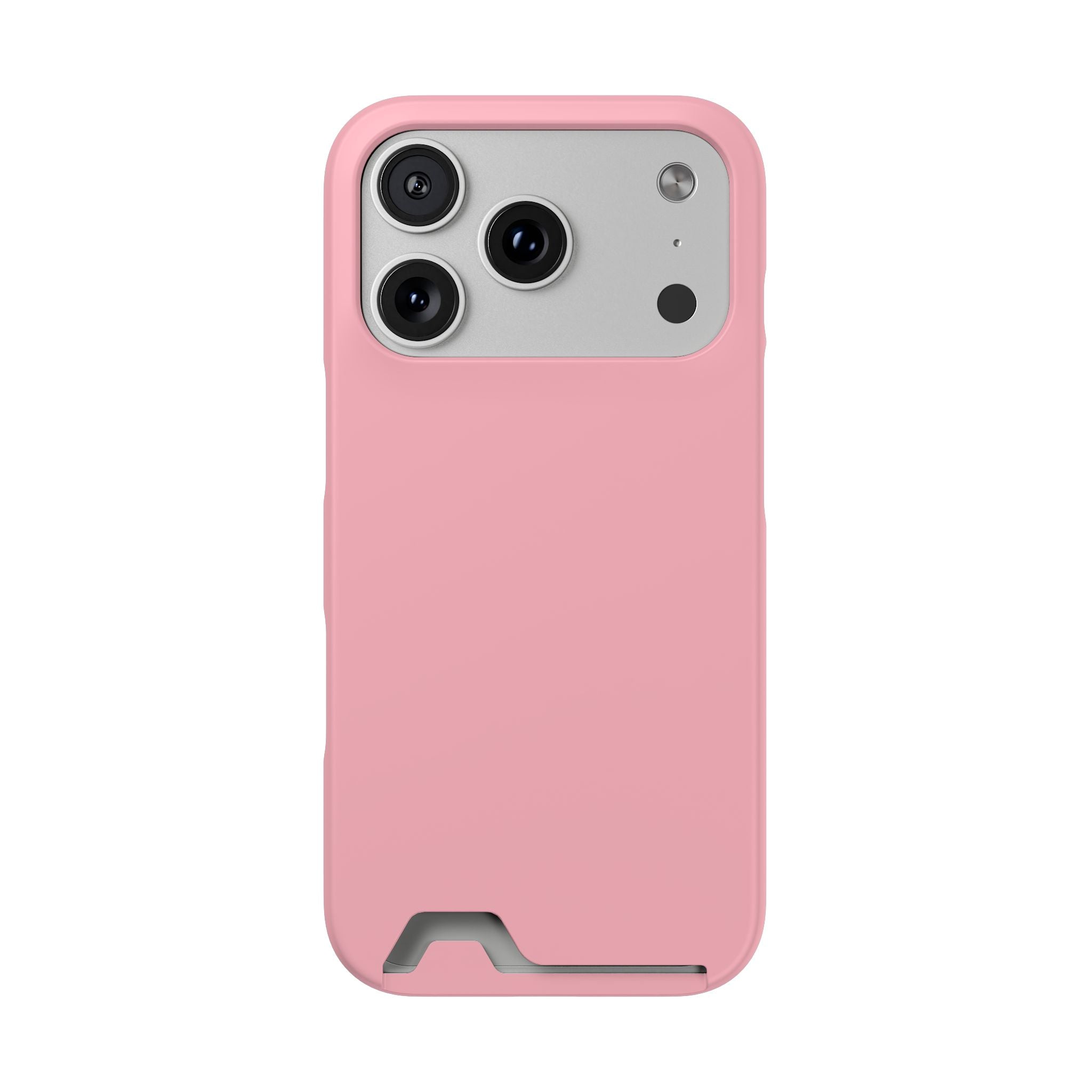 Pink Phone Case with Built-In Card Holder