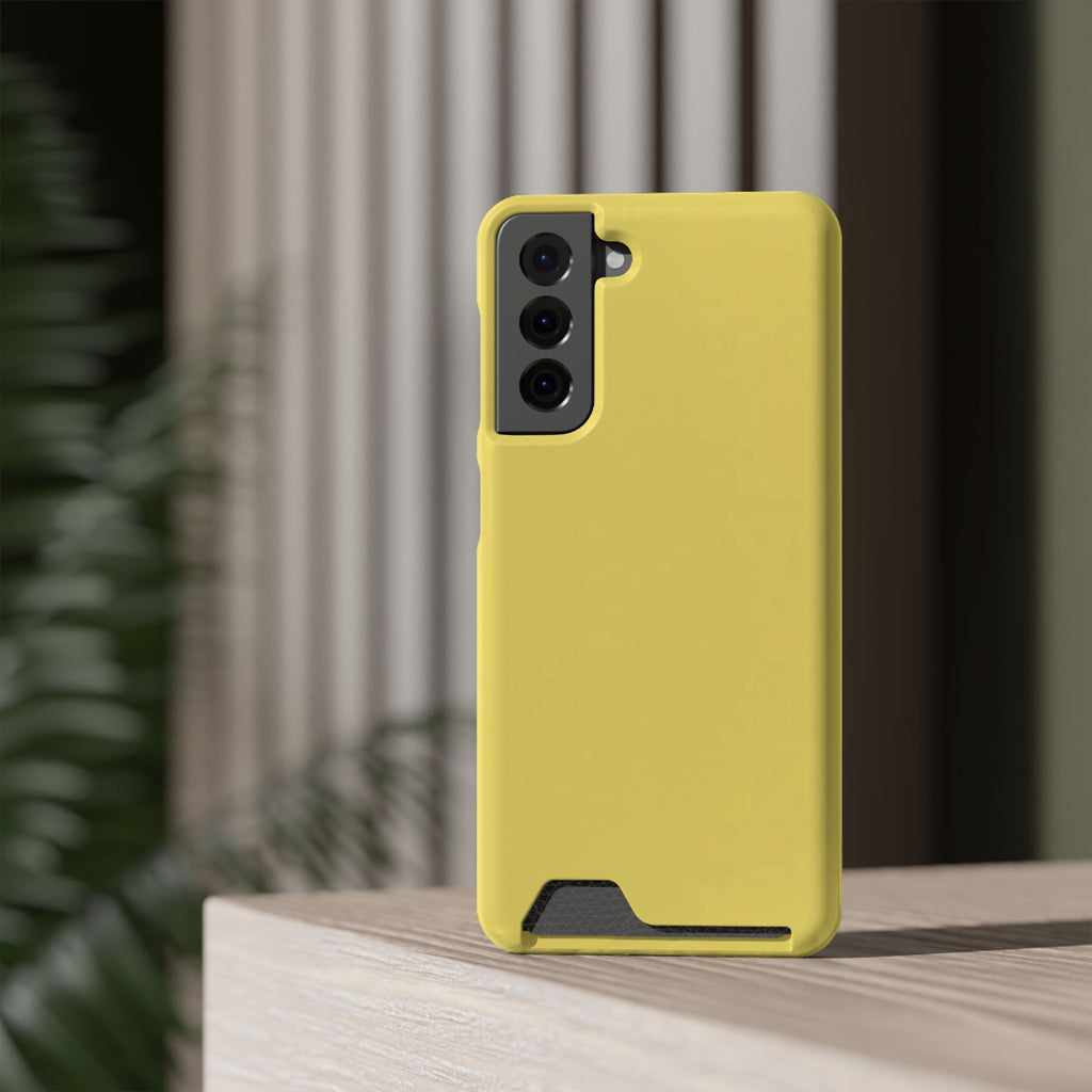 Yellow Card-Holder Phone Case