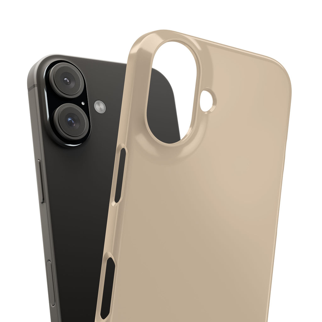 Beige Snap Phone Case