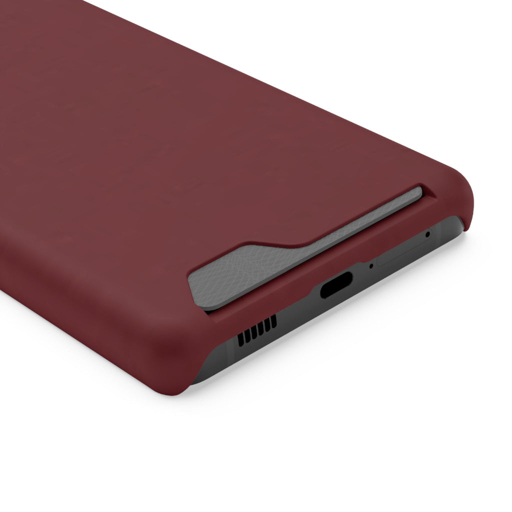 Dark Cherry Card Holder Phone Case