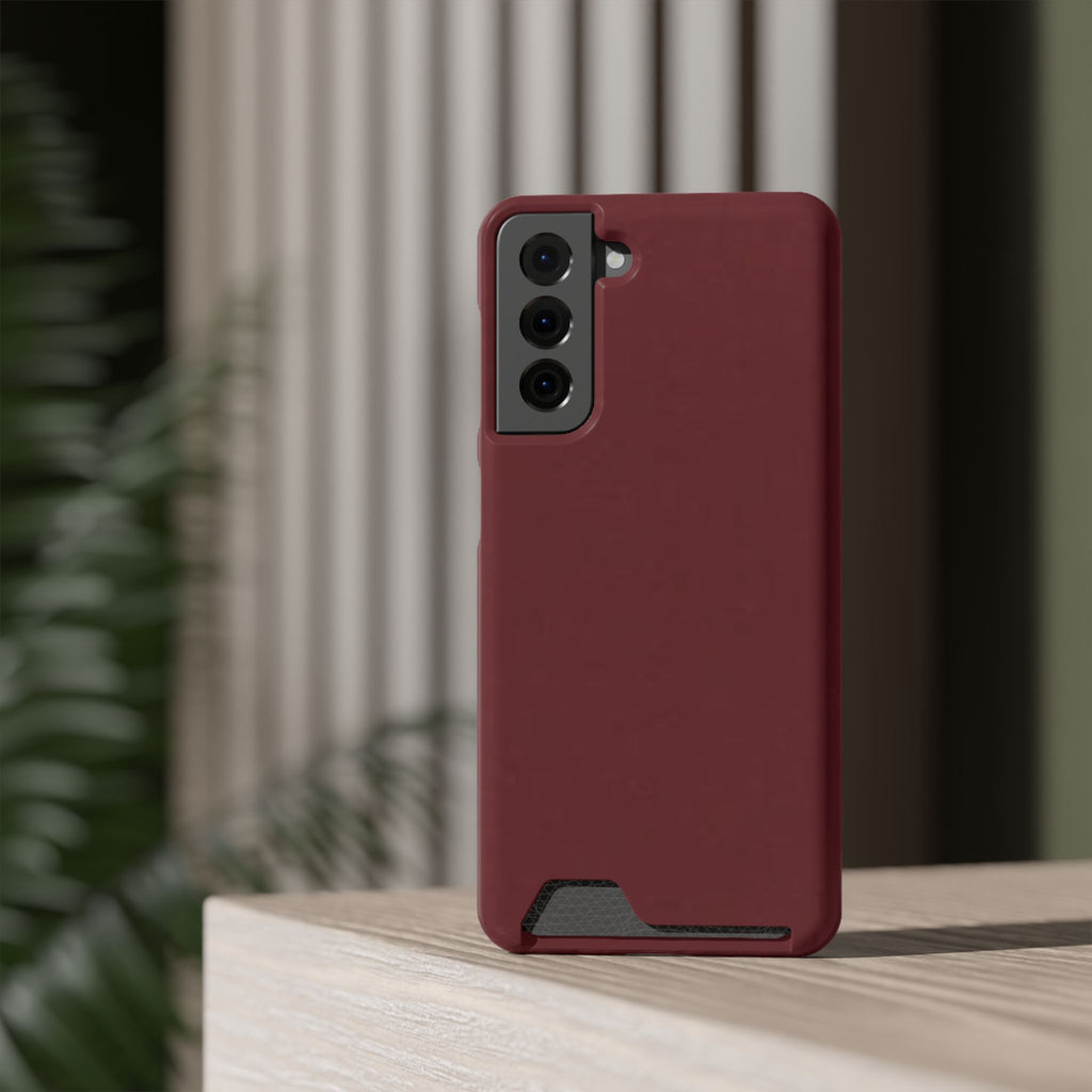 Dark Cherry Card Holder Phone Case