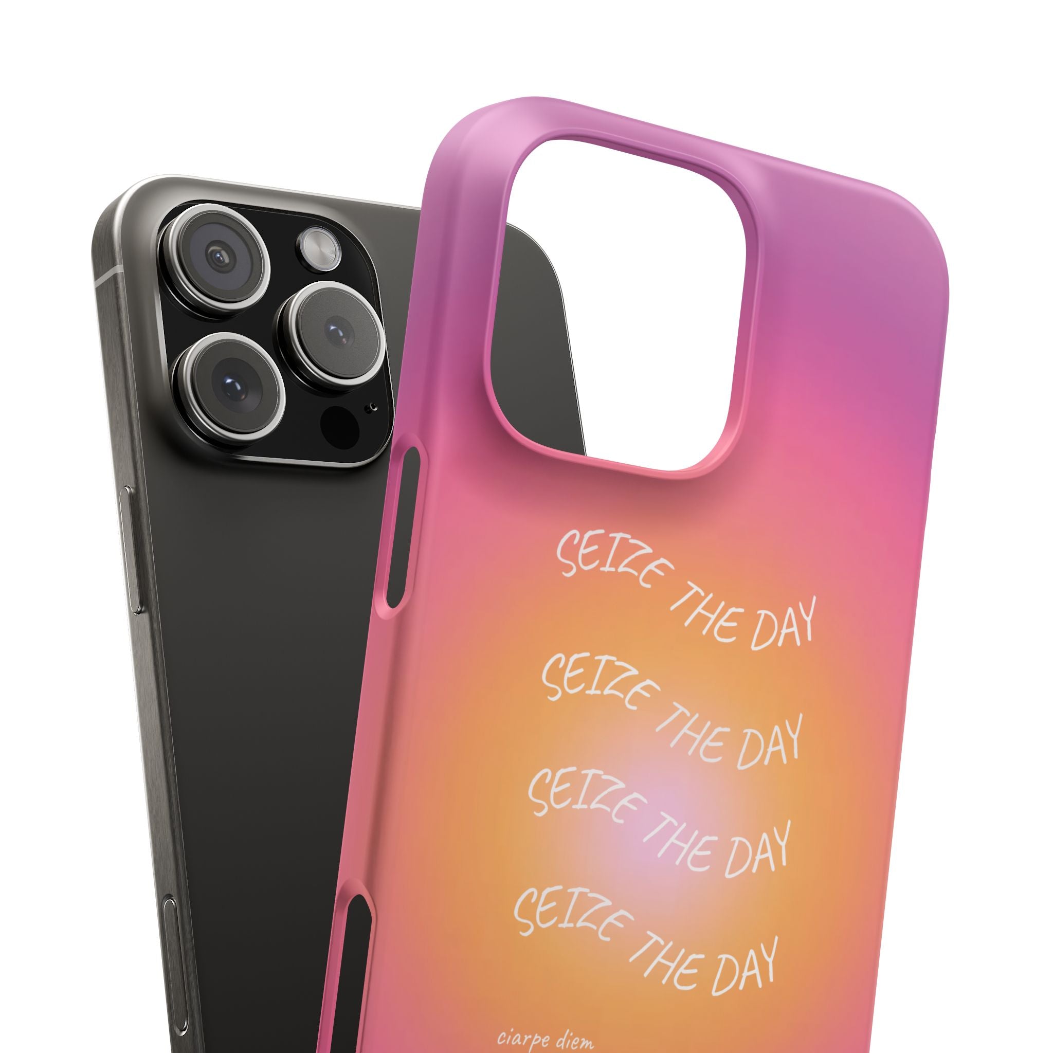 Carpe Diem Sunburst Gradient Snap Phone Case