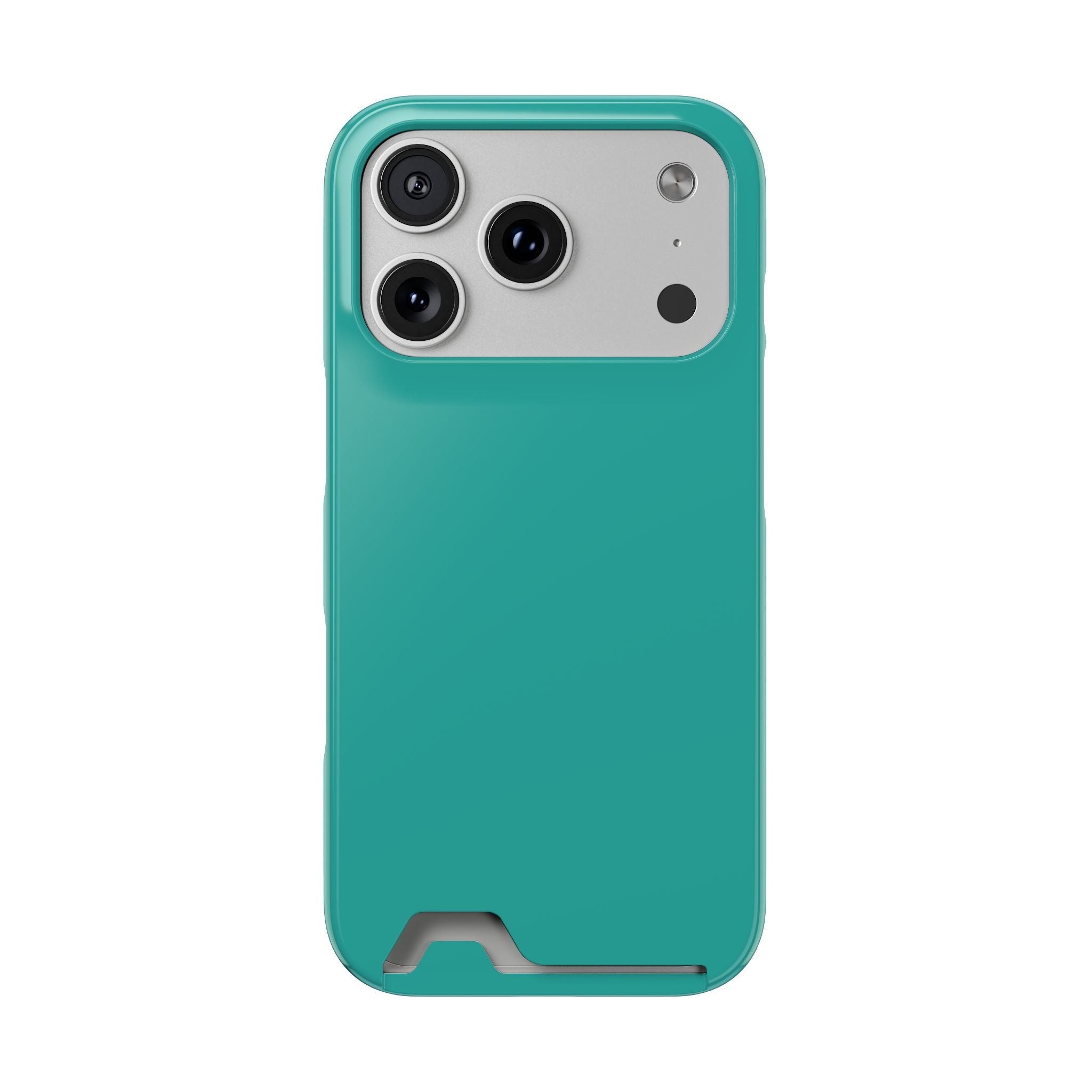 Teal Card-Holder Phone Case