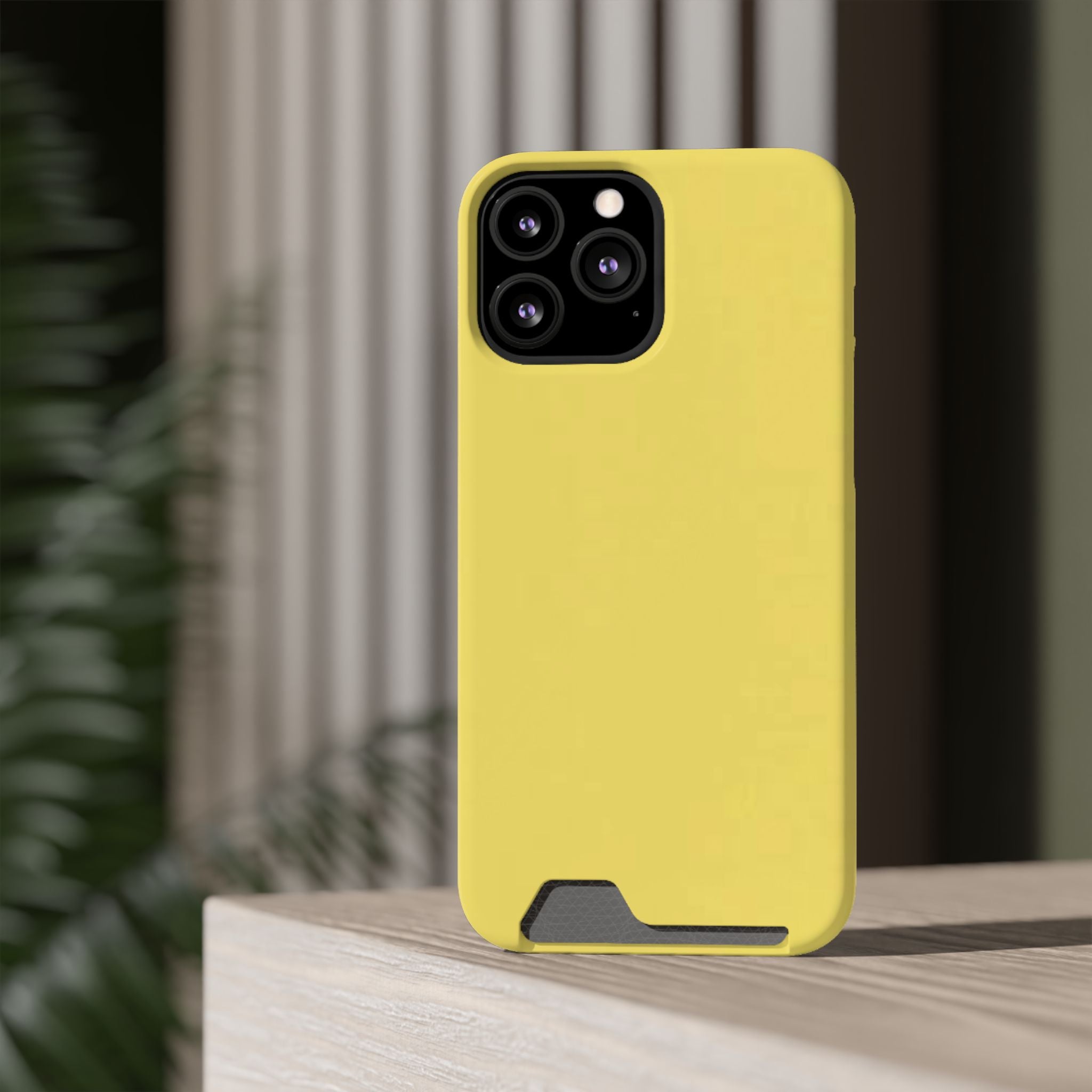 Yellow Card-Holder Phone Case
