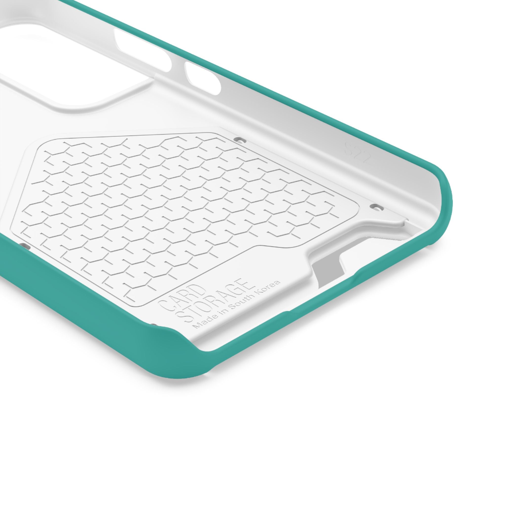 Teal Card-Holder Phone Case