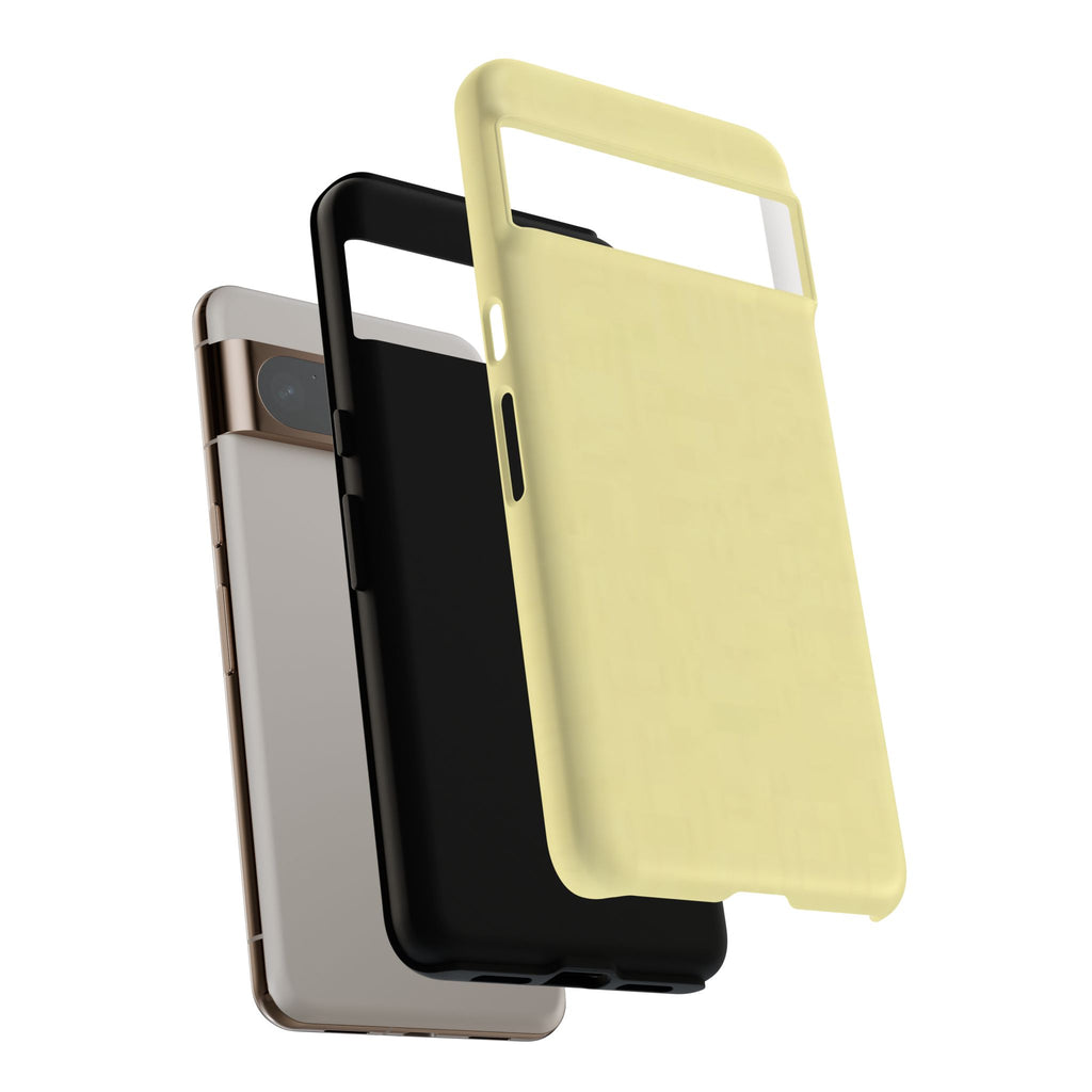 Pale Yellow Protective Phone Case