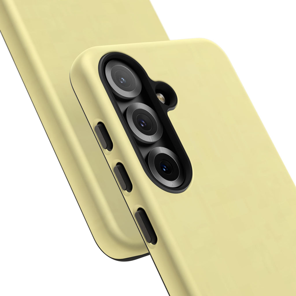Pale Yellow Protective Phone Case