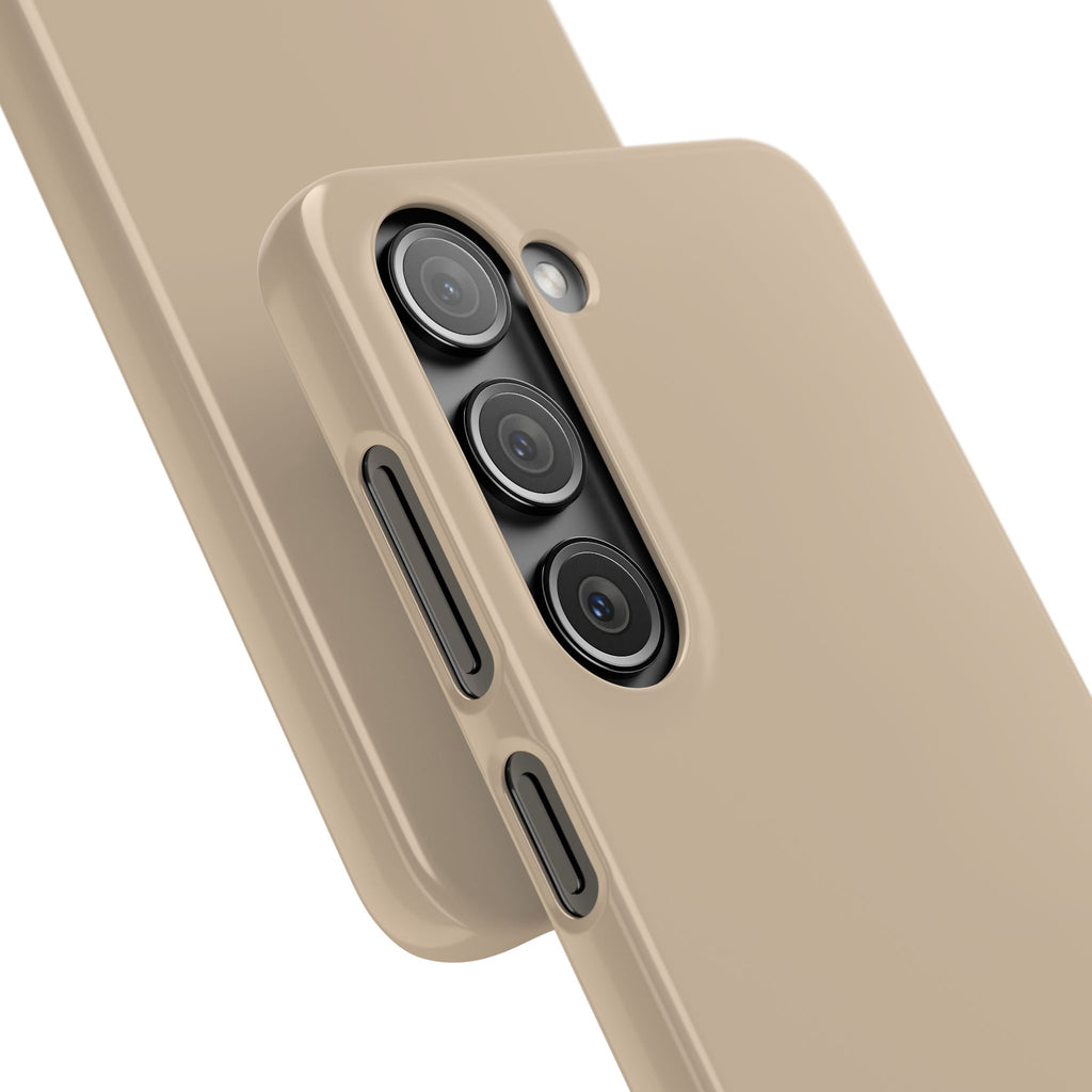 Beige Snap Phone Case