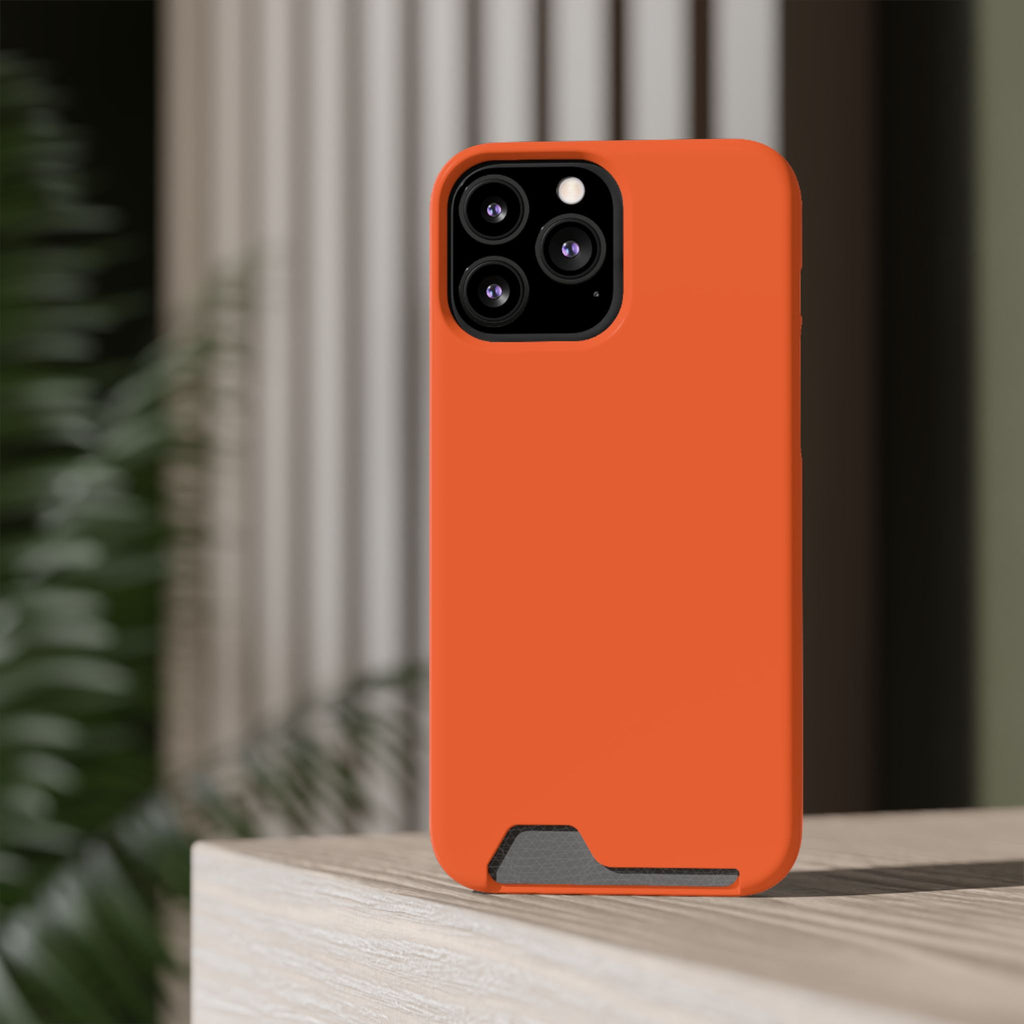 Orange Card-Holder Phone Case