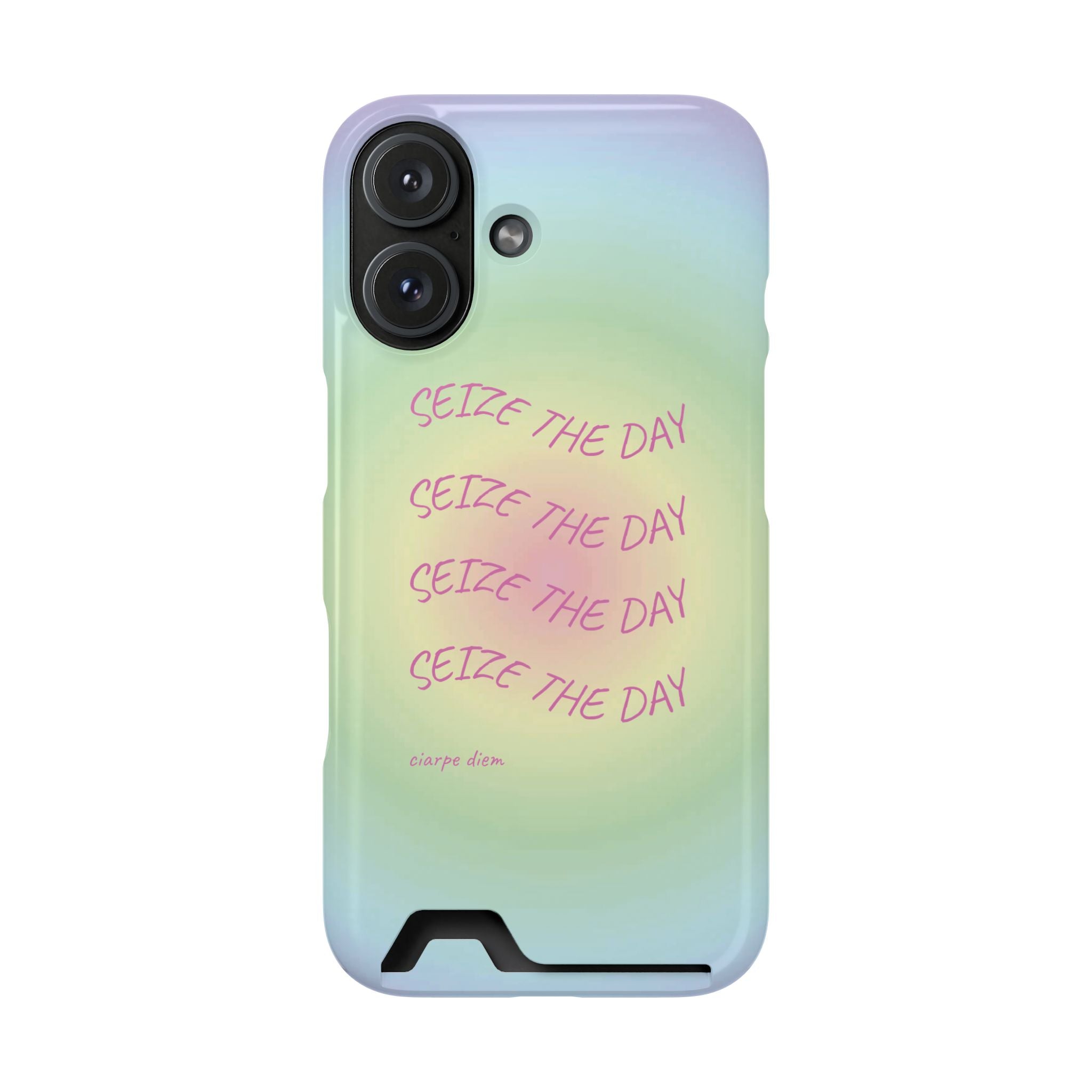 Bermuda Halo 'Seize The Day' Card Holder Phone Case