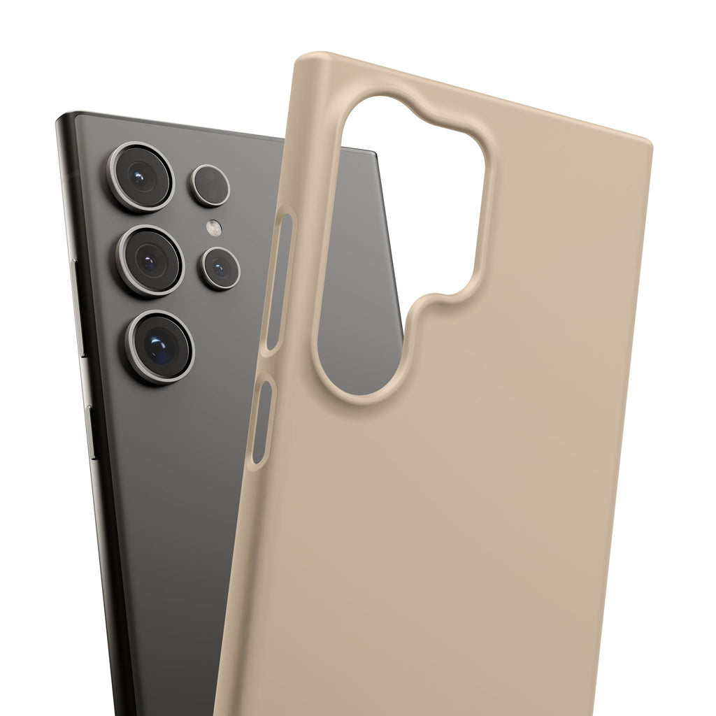 Beige Snap Phone Case
