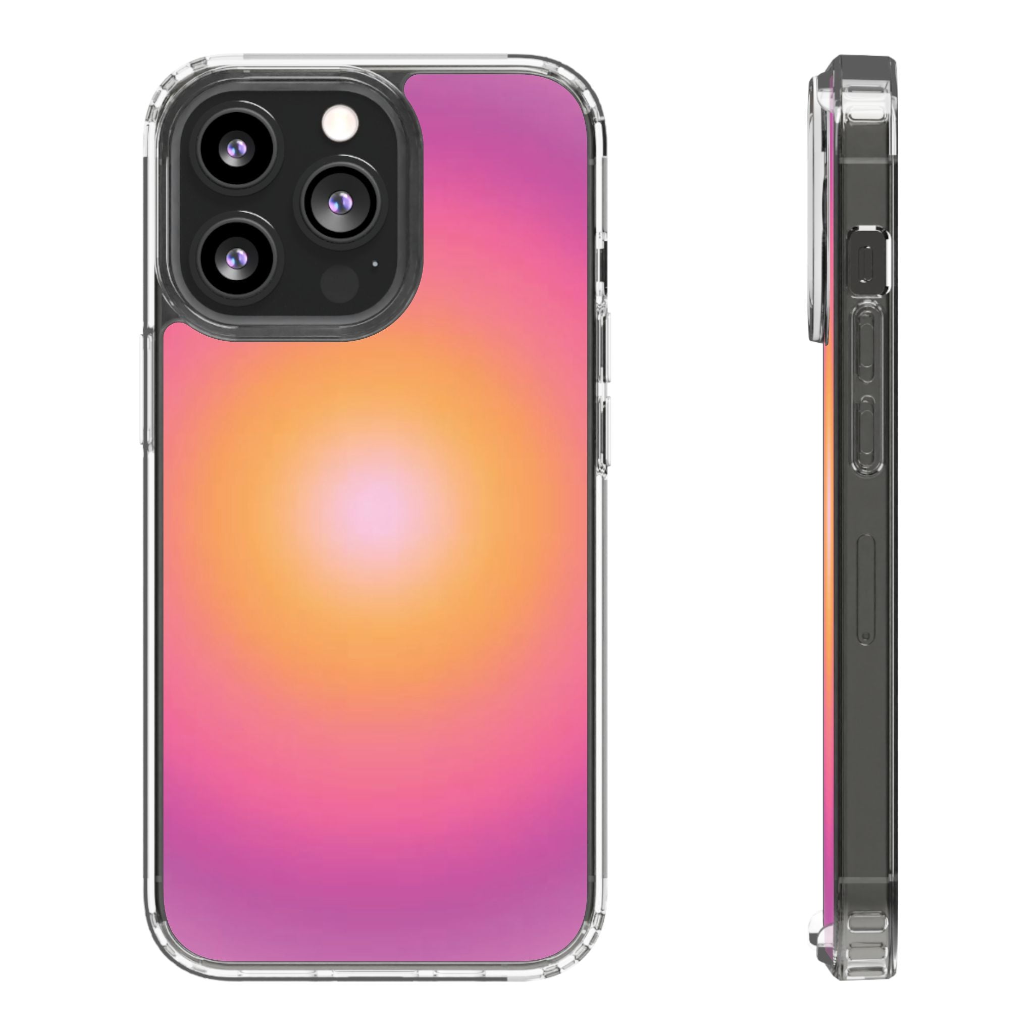 Sunset Gradient Clear Protective Cover