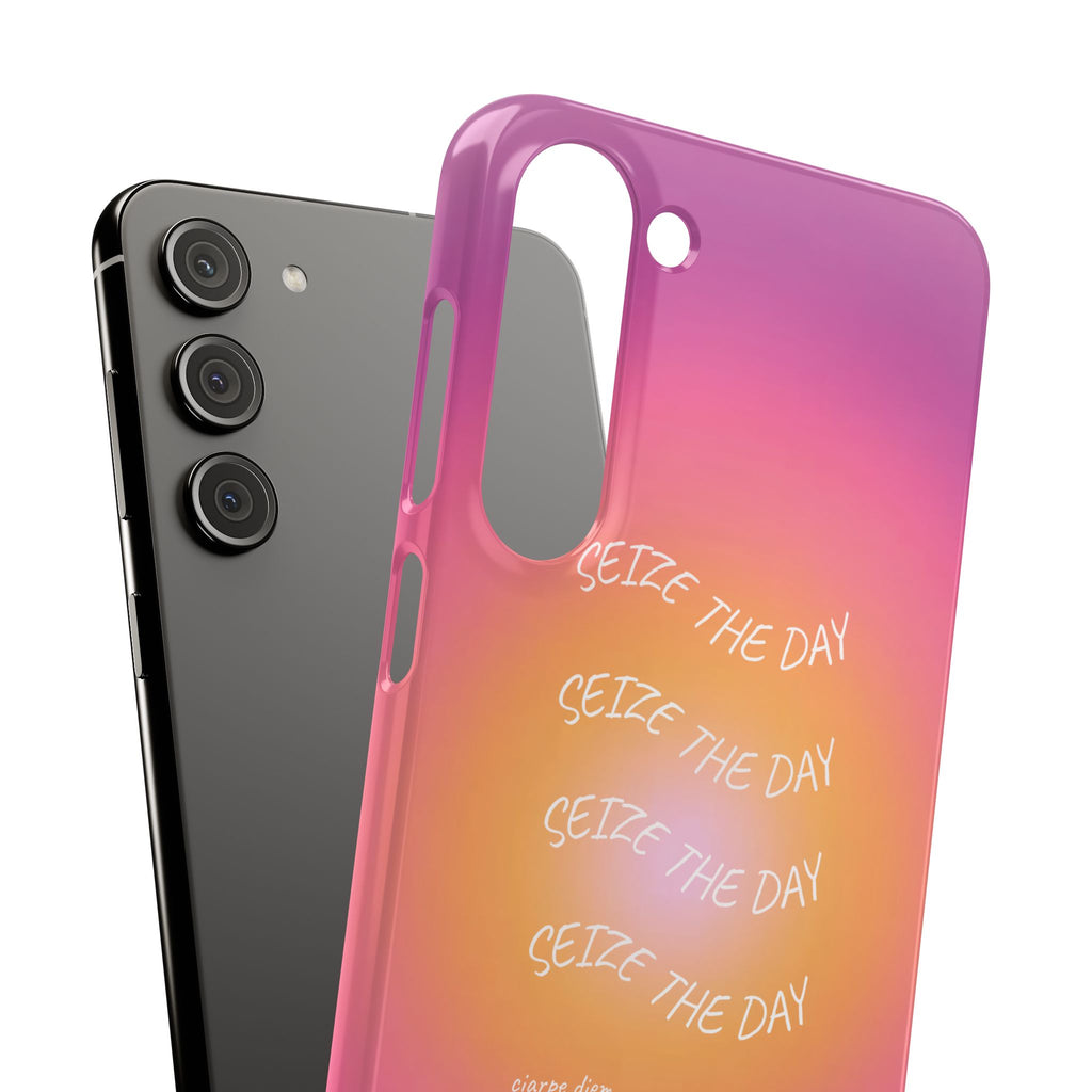 Carpe Diem Sunburst Gradient Snap Phone Case