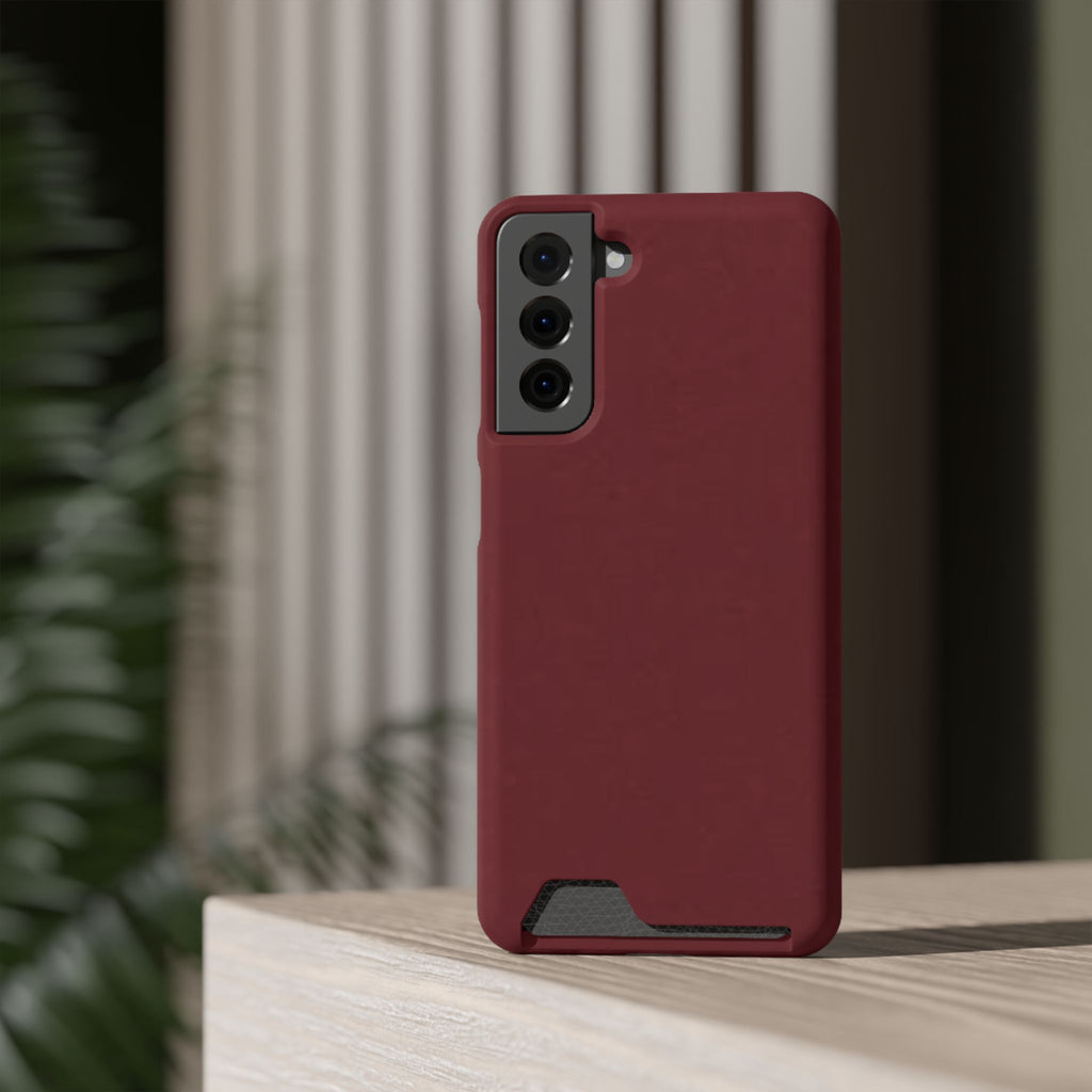 Dark Cherry Card Holder Phone Case