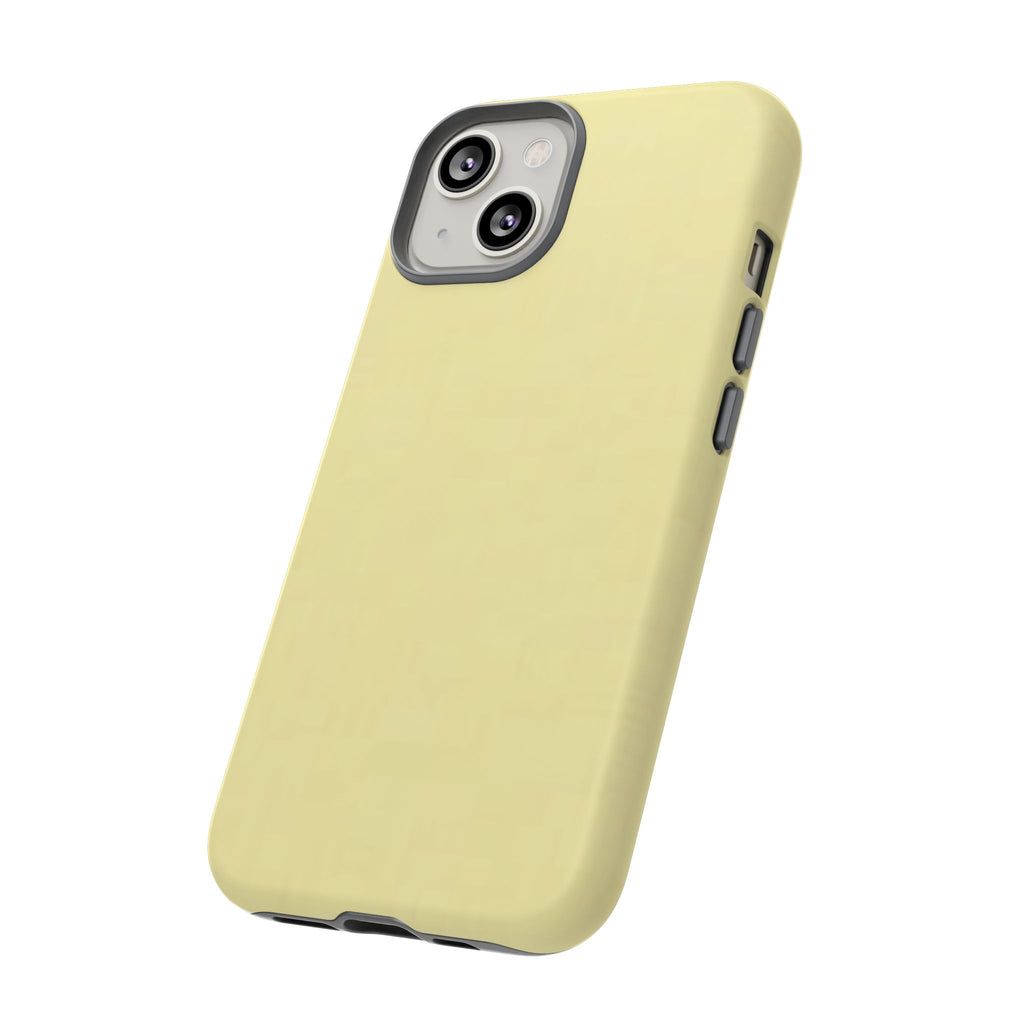 Pale Yellow Protective Phone Case