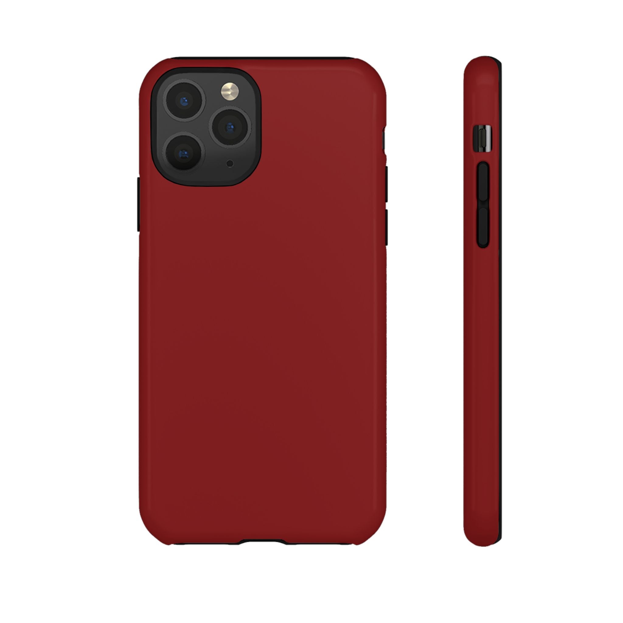 Dark Red Protective Phone Case