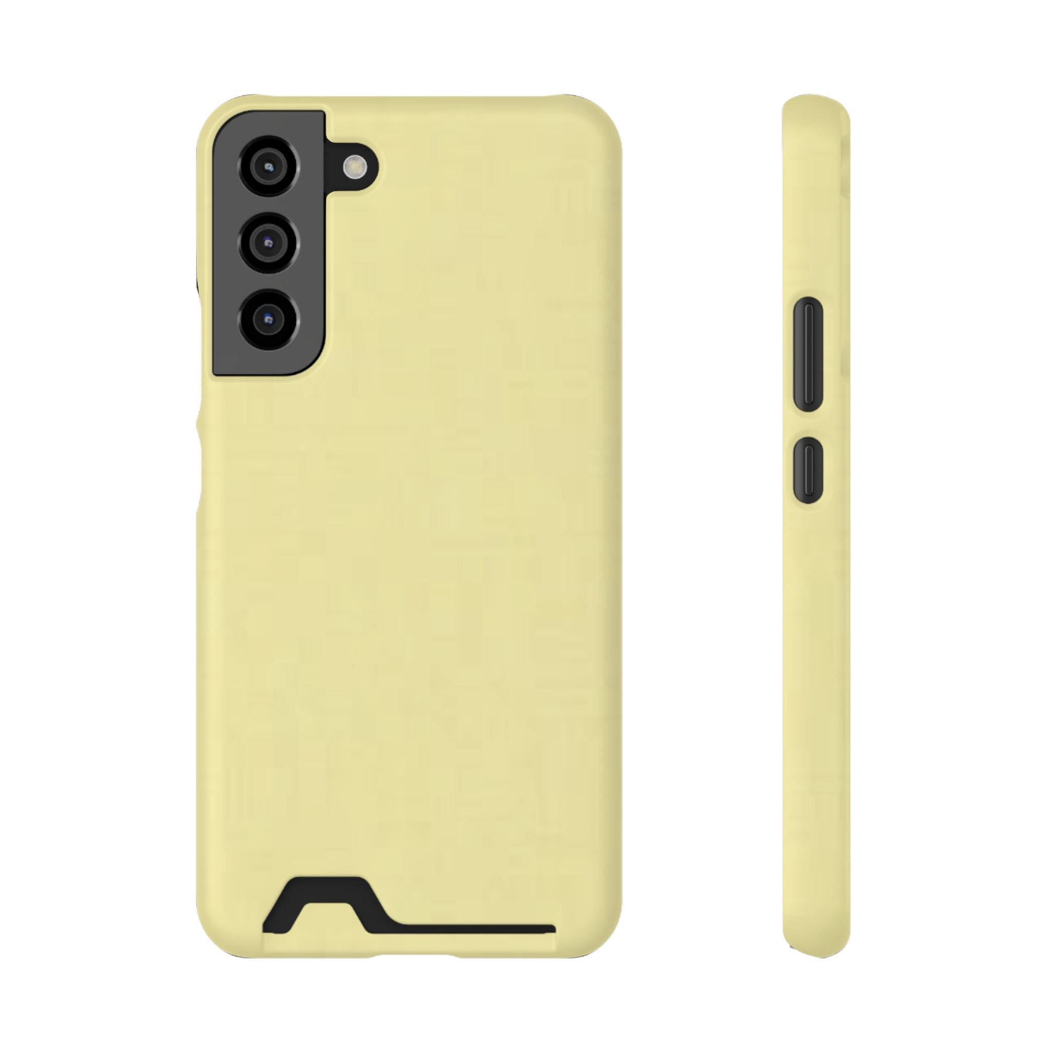 Pale Yellow Card-Holder Phone Case