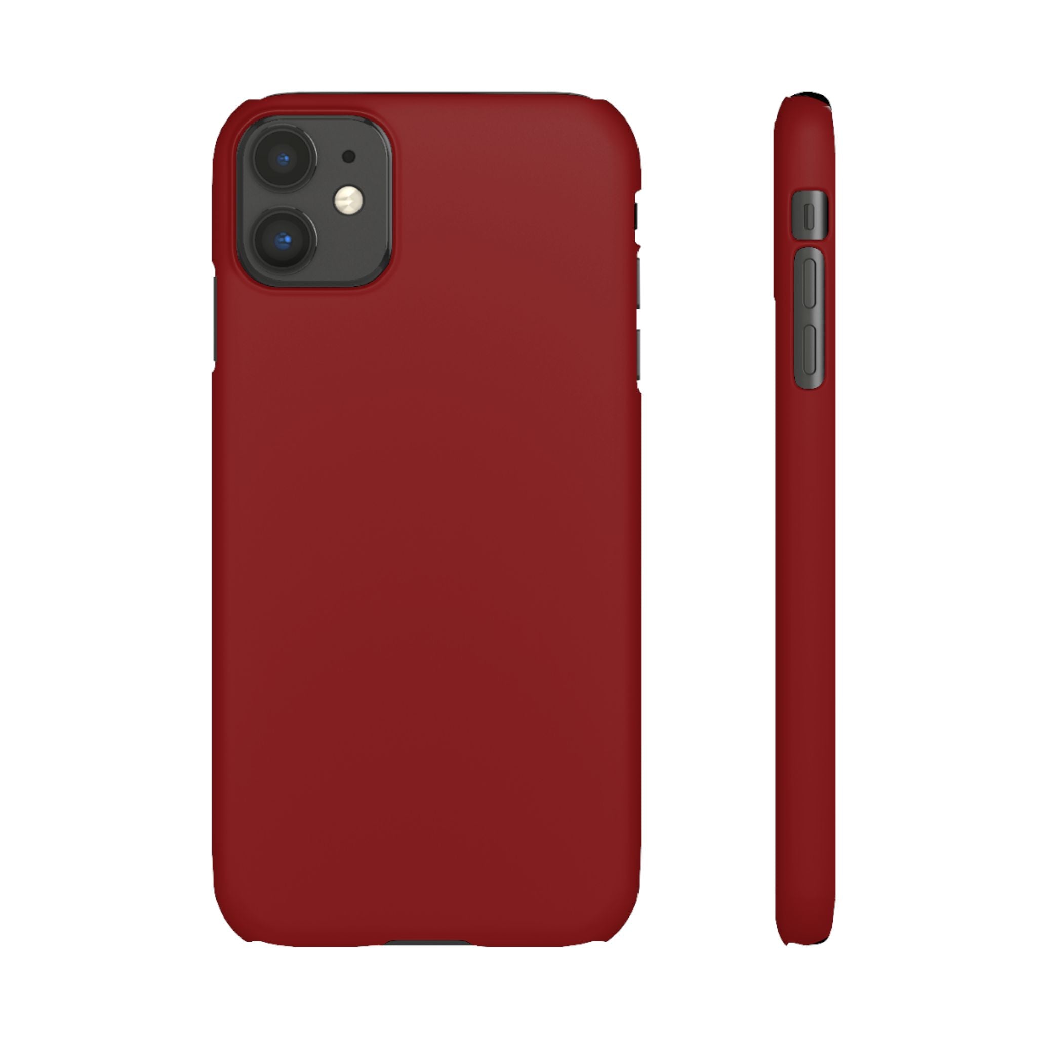 Dark Red Snap Phone Case