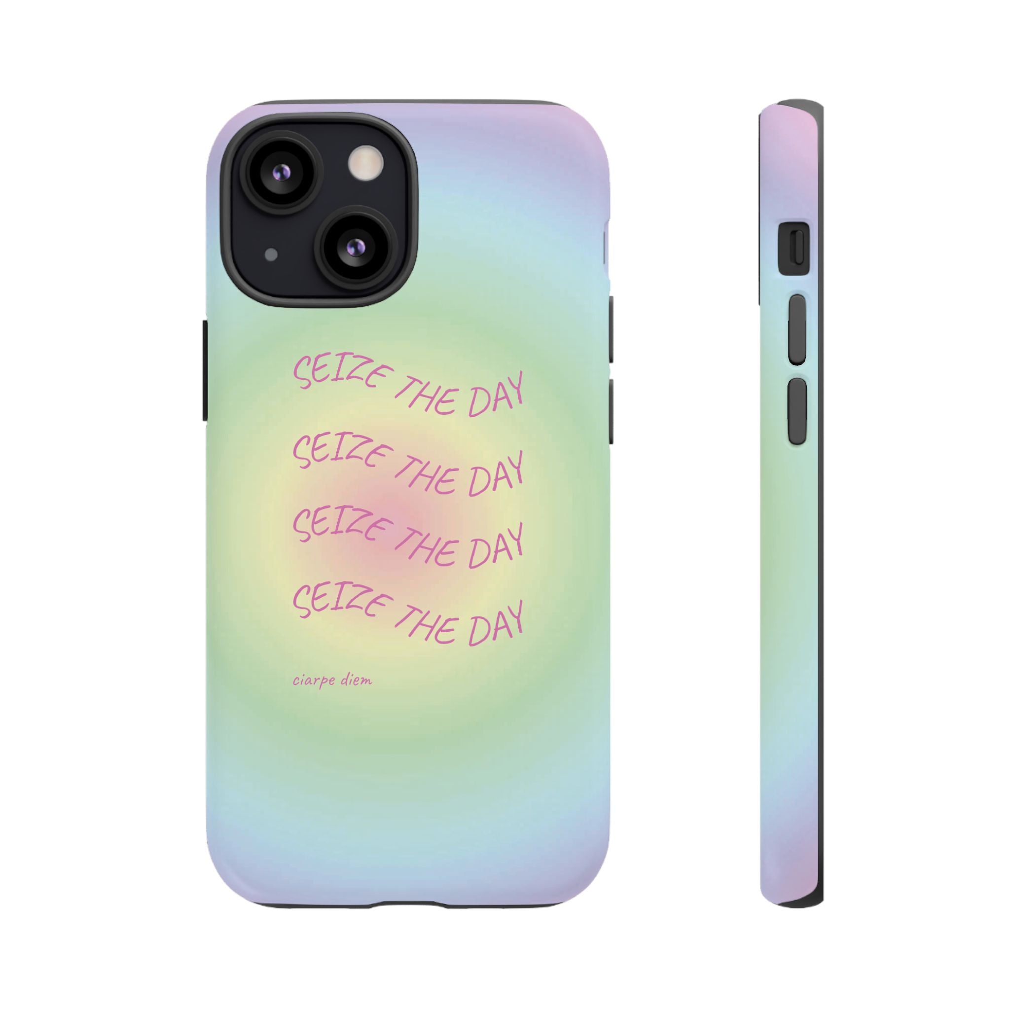 Bermuda Halo Seize The Day Pastel Gradient Tough Phone Case