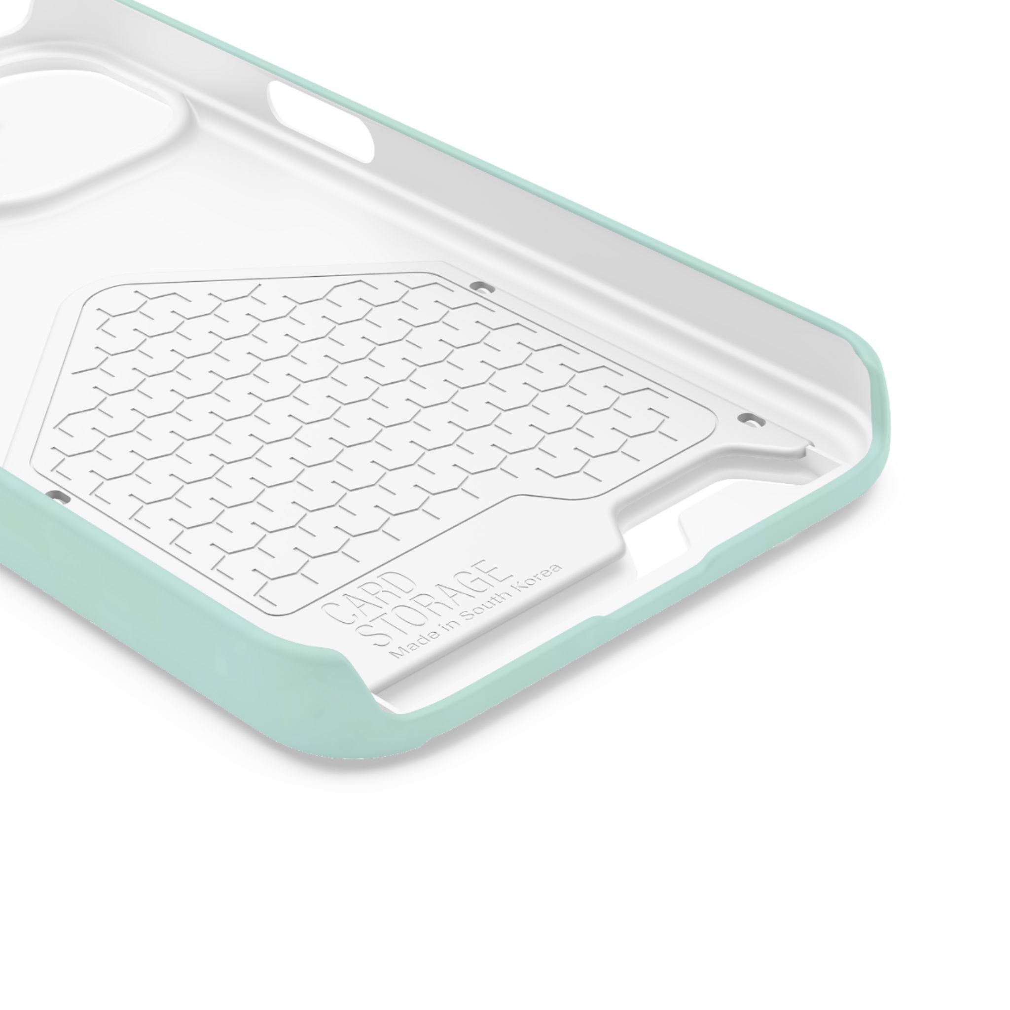 Light Mint Card Holder Phone Case