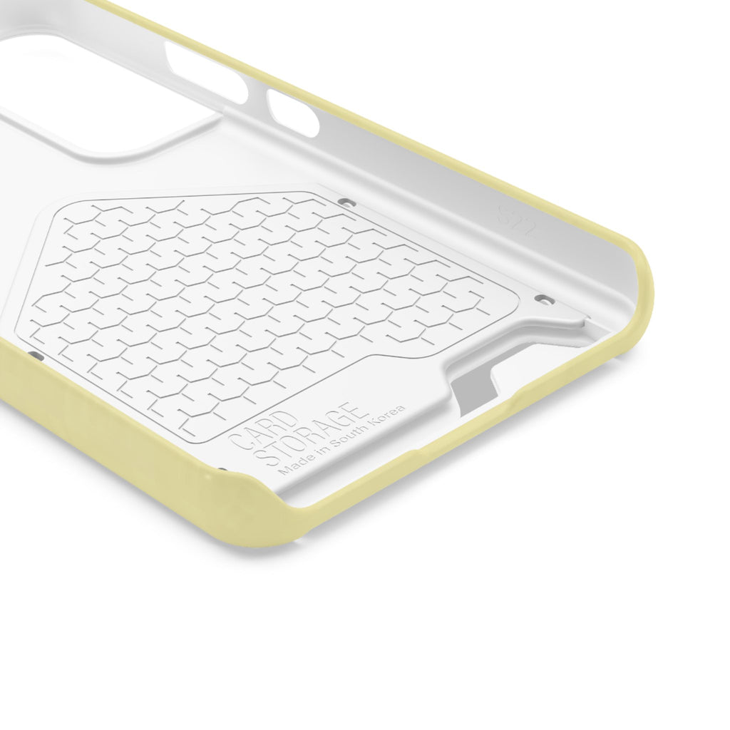 Pale Yellow Card-Holder Phone Case