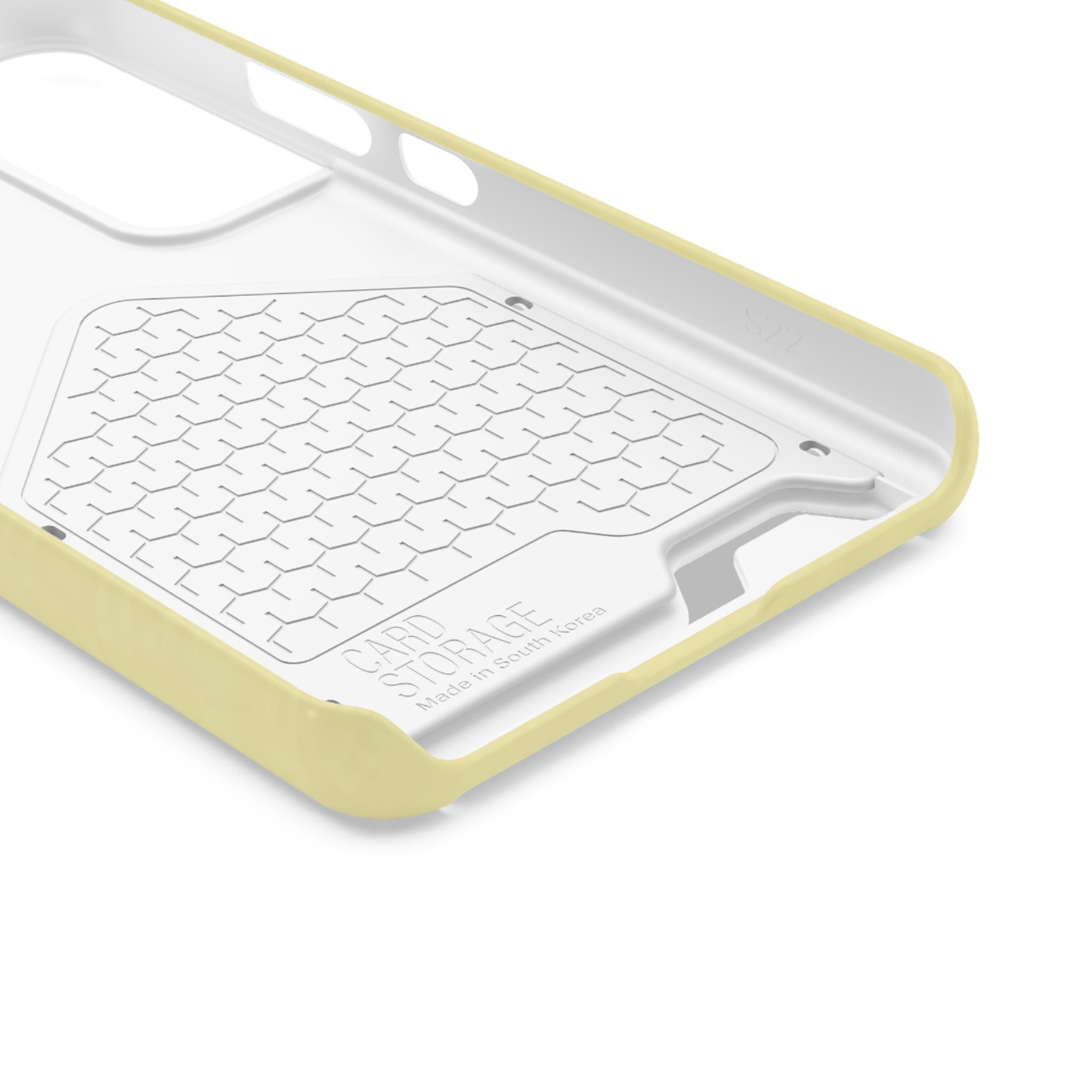 Pale Yellow Card-Holder Phone Case
