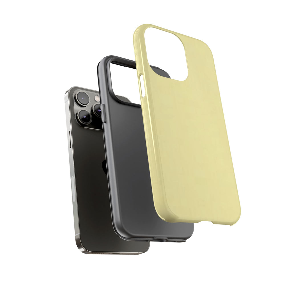 Pale Yellow Protective Phone Case