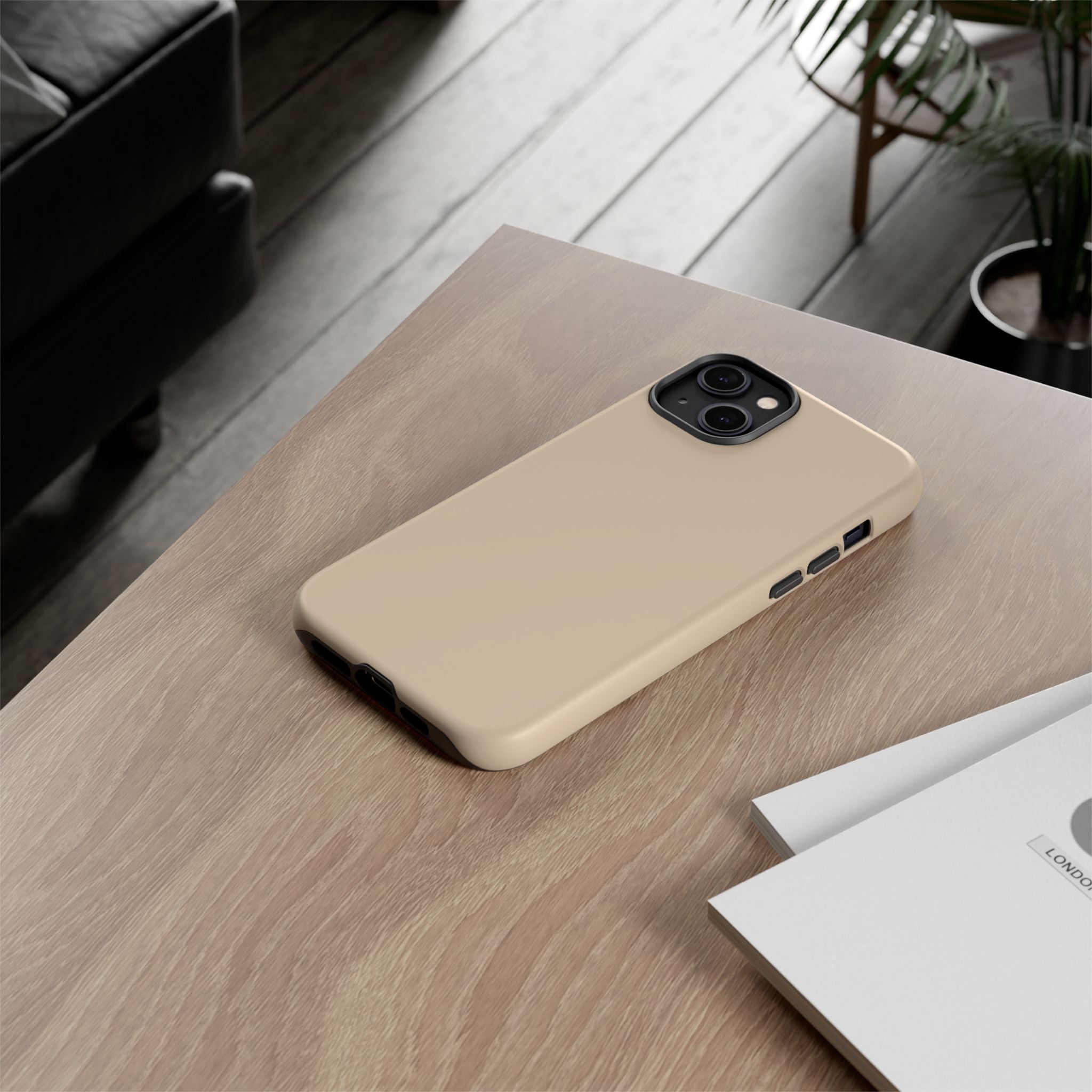 Beige Protective Phone Case