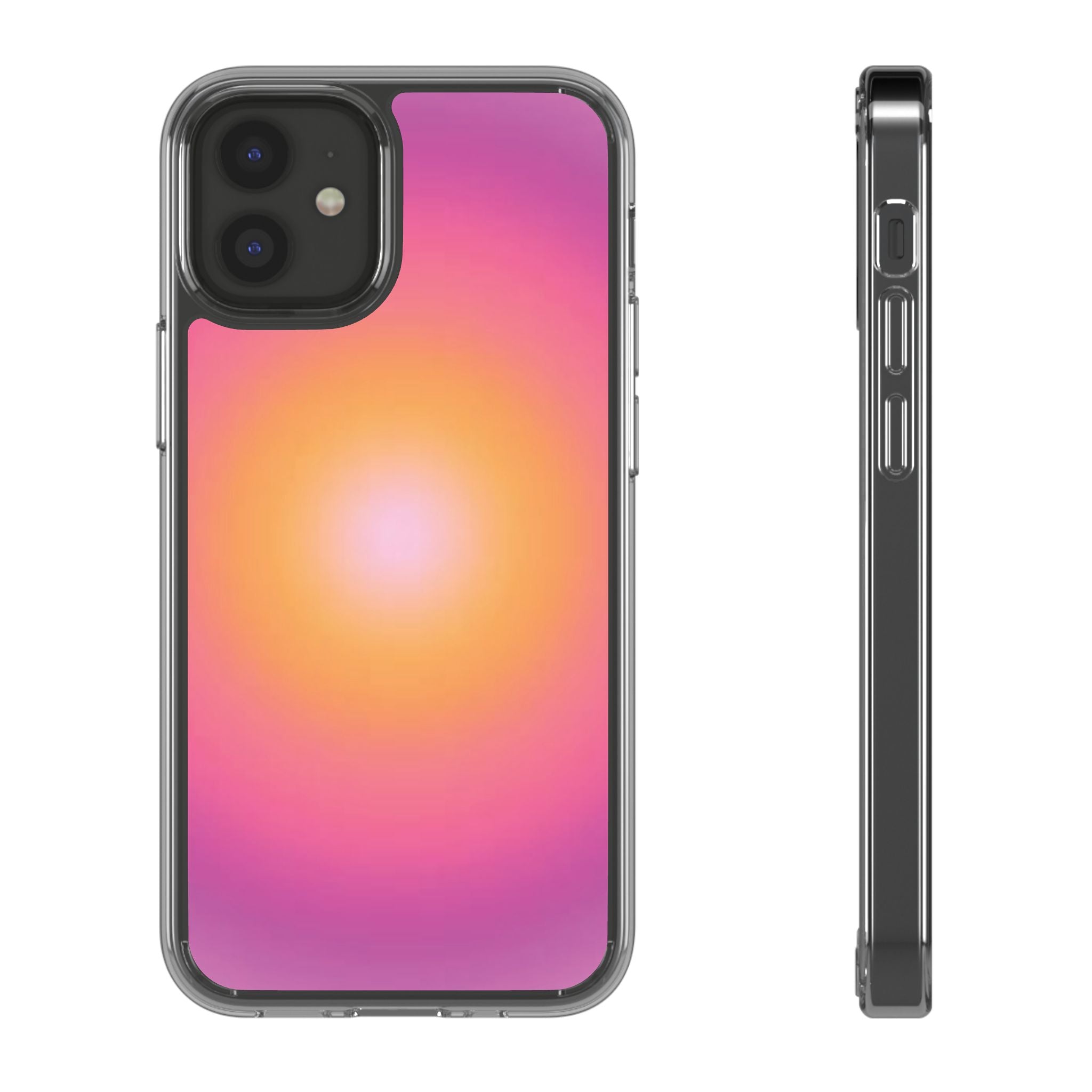 Sunset Gradient Clear Protective Cover