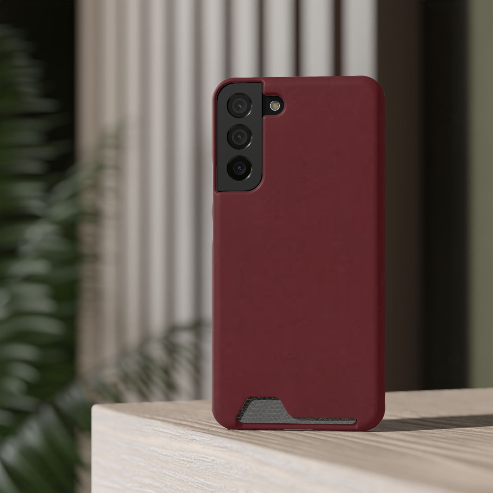 Dark Cherry Card Holder Phone Case