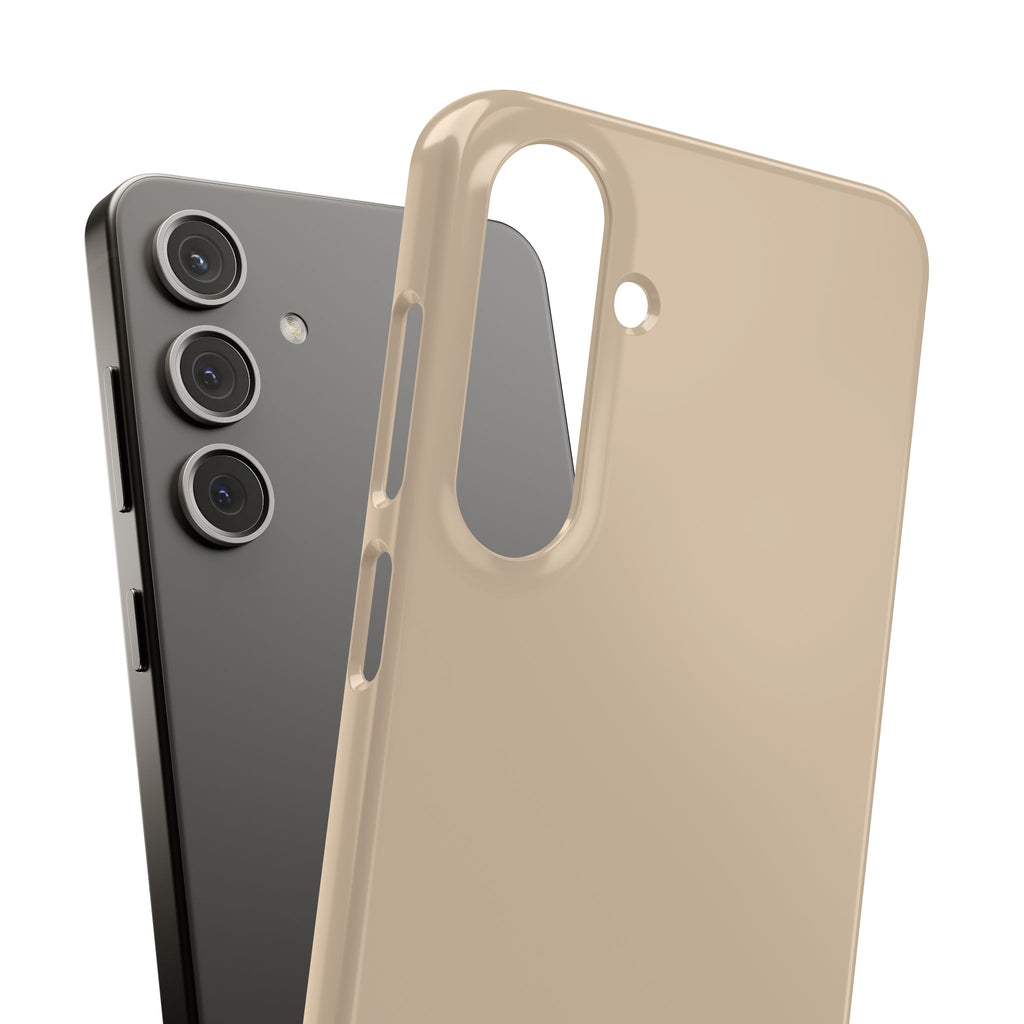 Beige Snap Phone Case
