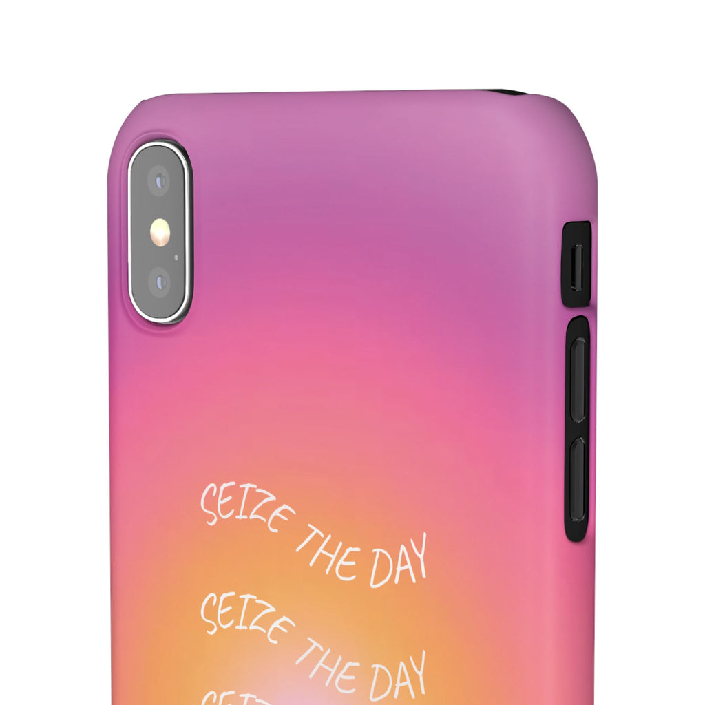 Carpe Diem Sunburst Gradient Snap Phone Case