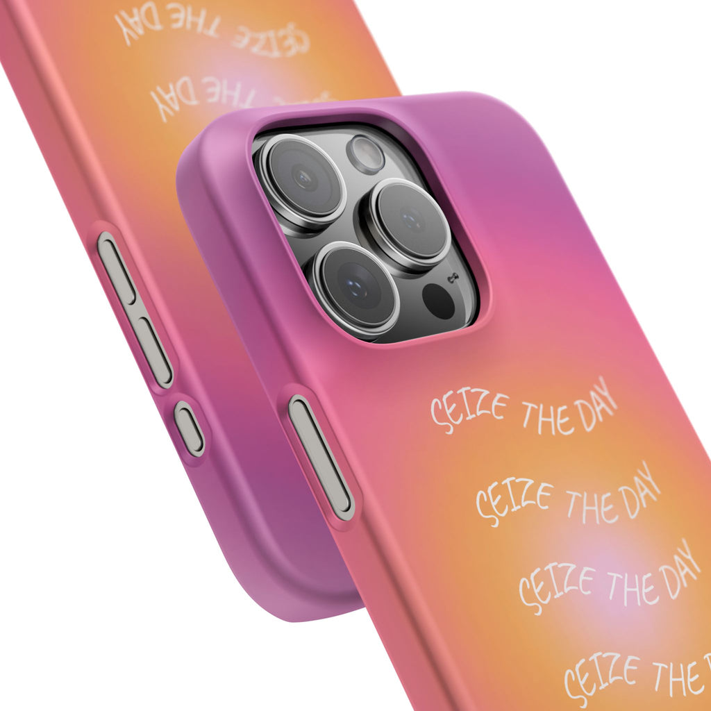 Carpe Diem Sunburst Gradient Snap Phone Case