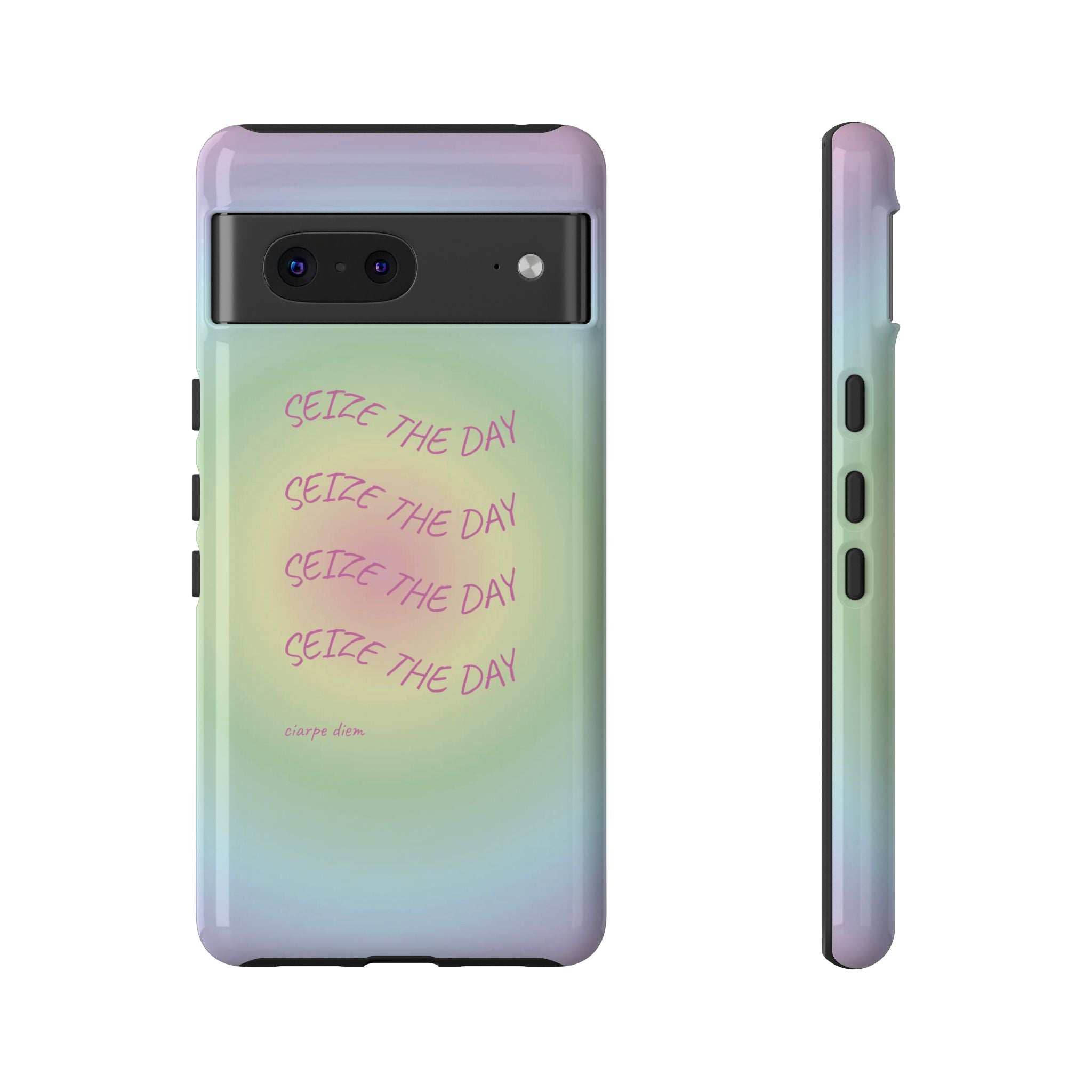 Bermuda Halo Seize The Day Pastel Gradient Tough Phone Case