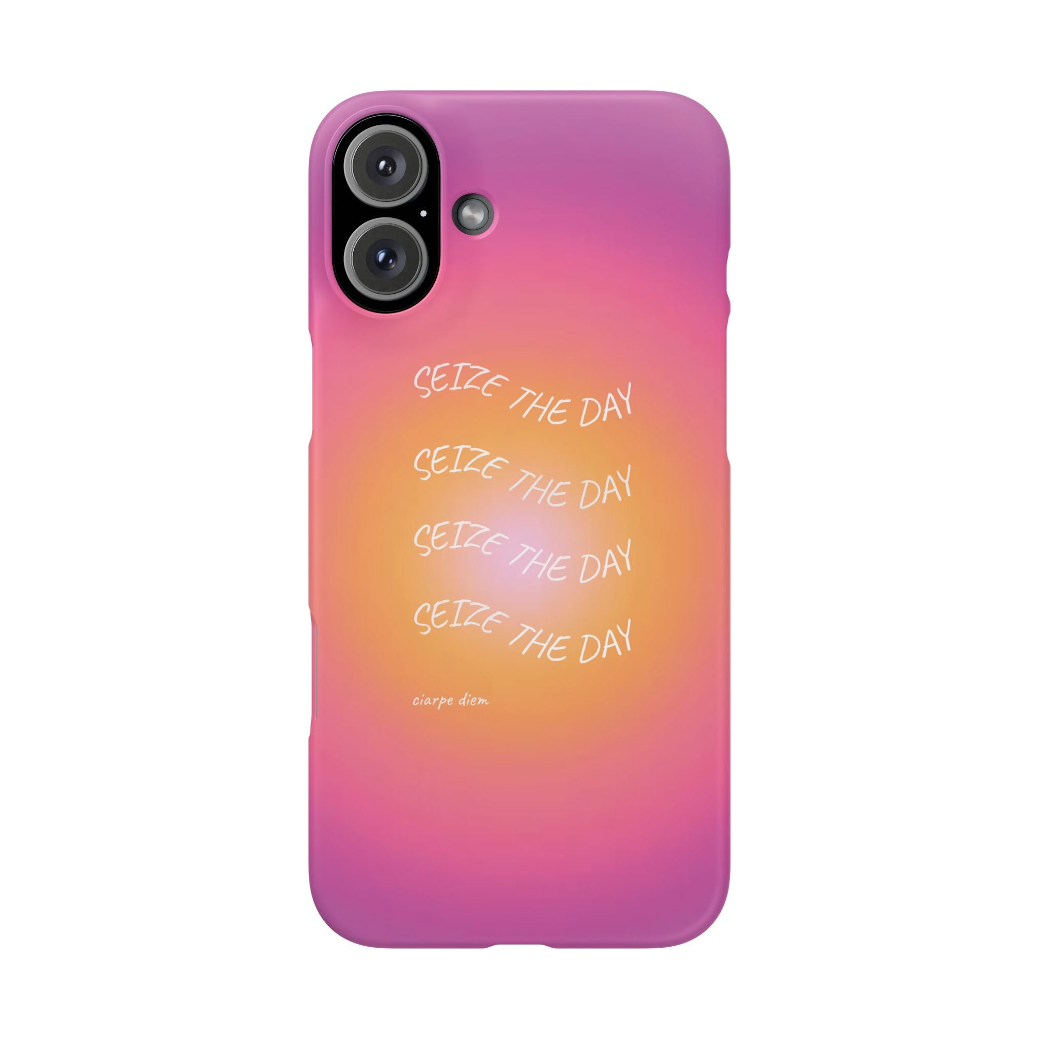 Carpe Diem Sunburst Gradient Snap Phone Case
